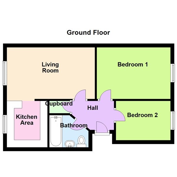 2 Bedrooms Flat to rent in Scott Close, Royston, Herts SG8