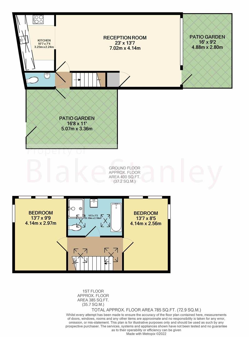 Lansdowne Drive, London floorplan