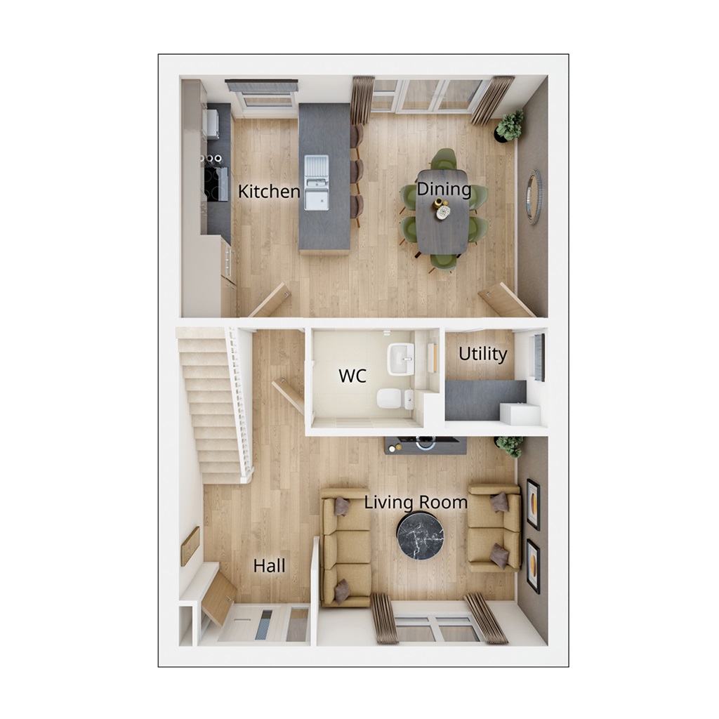 The Ayleford - Plot 174, Torrance Place, Off Panton Avenue, Holytown, Motherwell floorplan