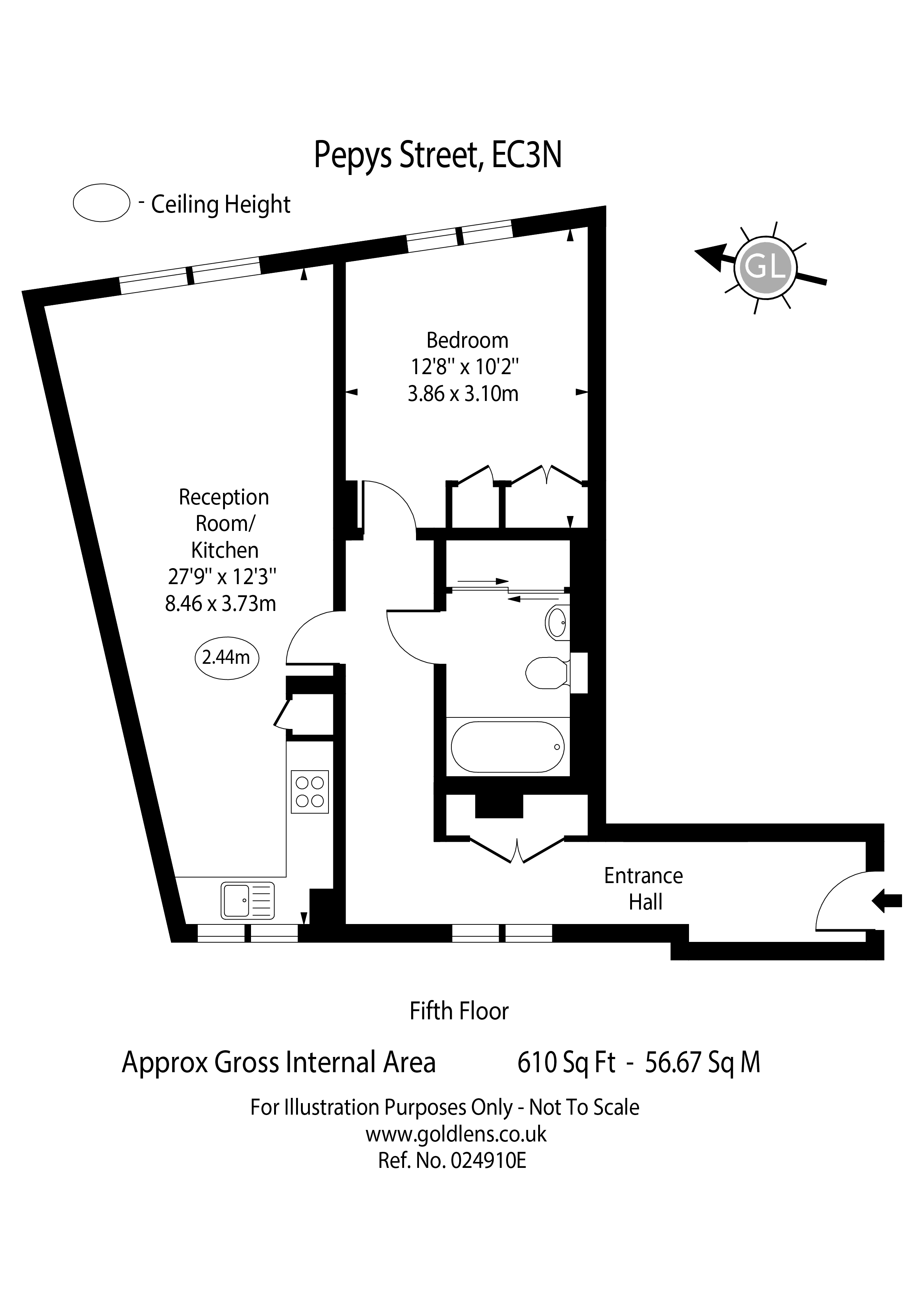 1 Pepys Street, City floorplan