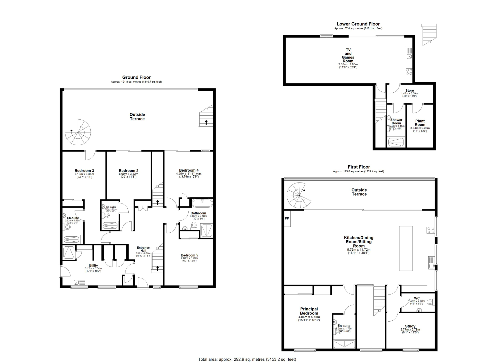 Trelorna, 6 Higher Tristram, Polzeath floorplan
