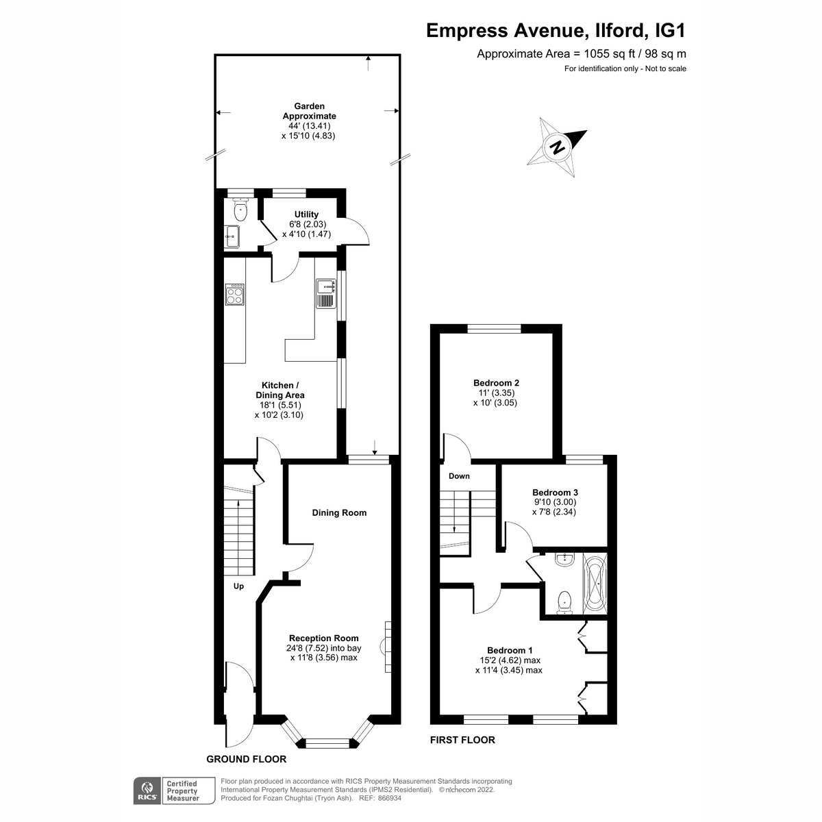 Empress Avenue, Ilford IG1, 3 bedroom terraced house for sale