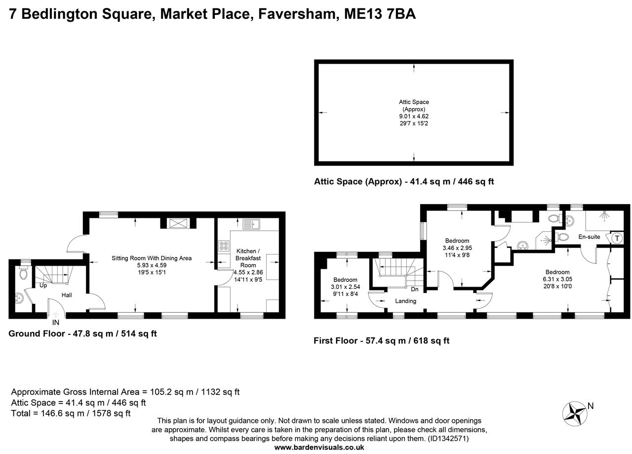 7, Bedlington Square, Faversham floorplan