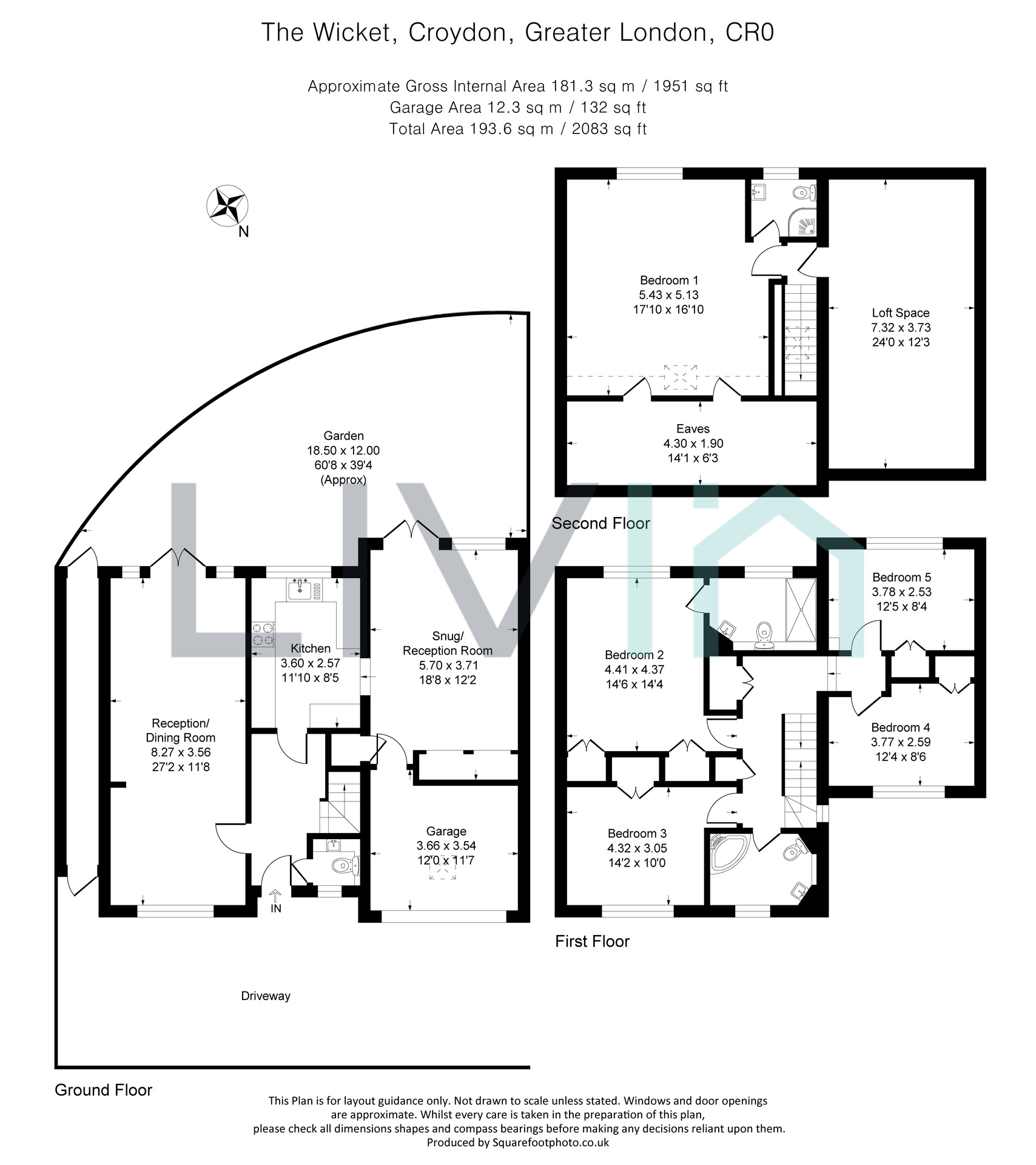 1 The Wicket, Croydon floorplan