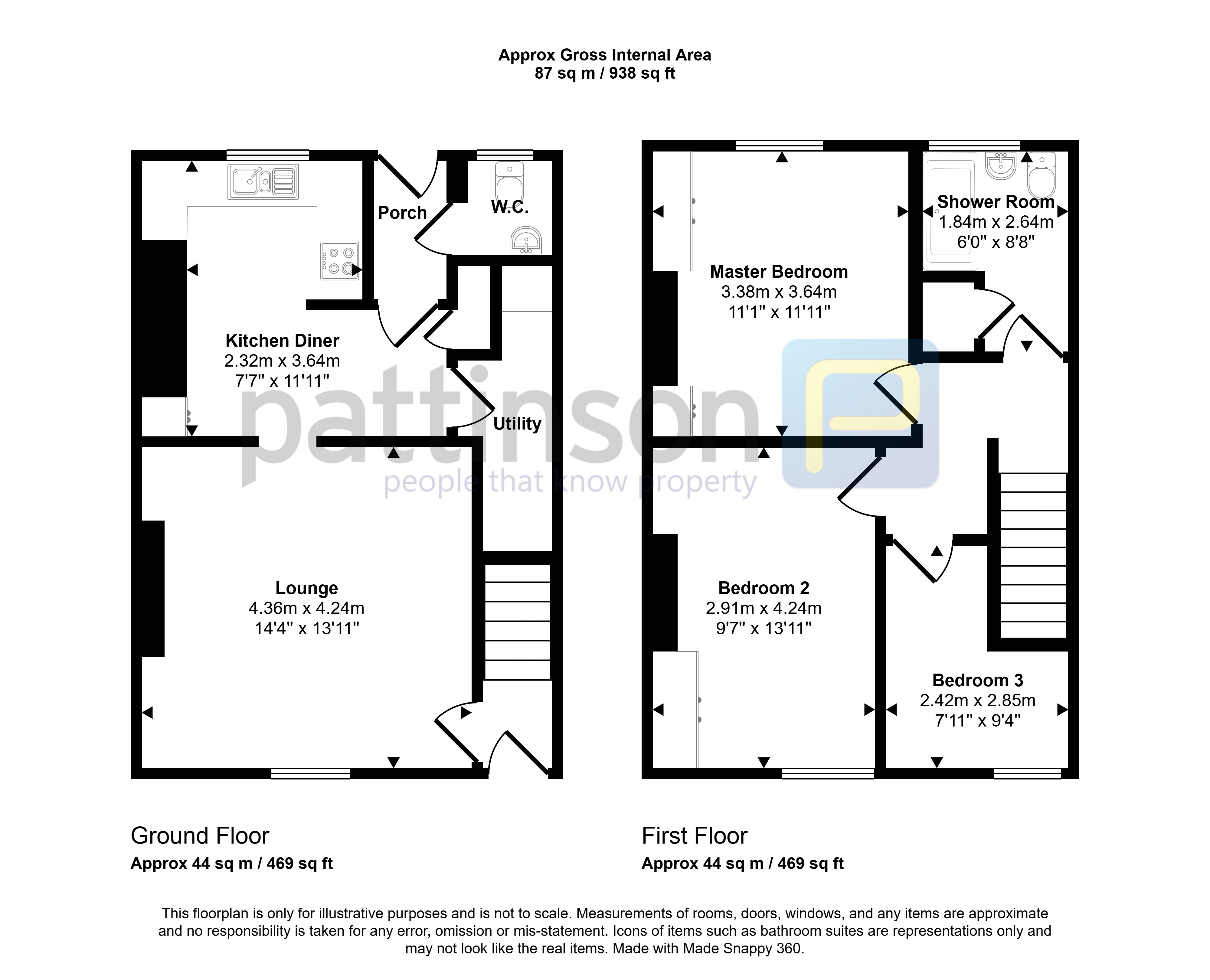 Laburnum Terrace, Ashington floorplan