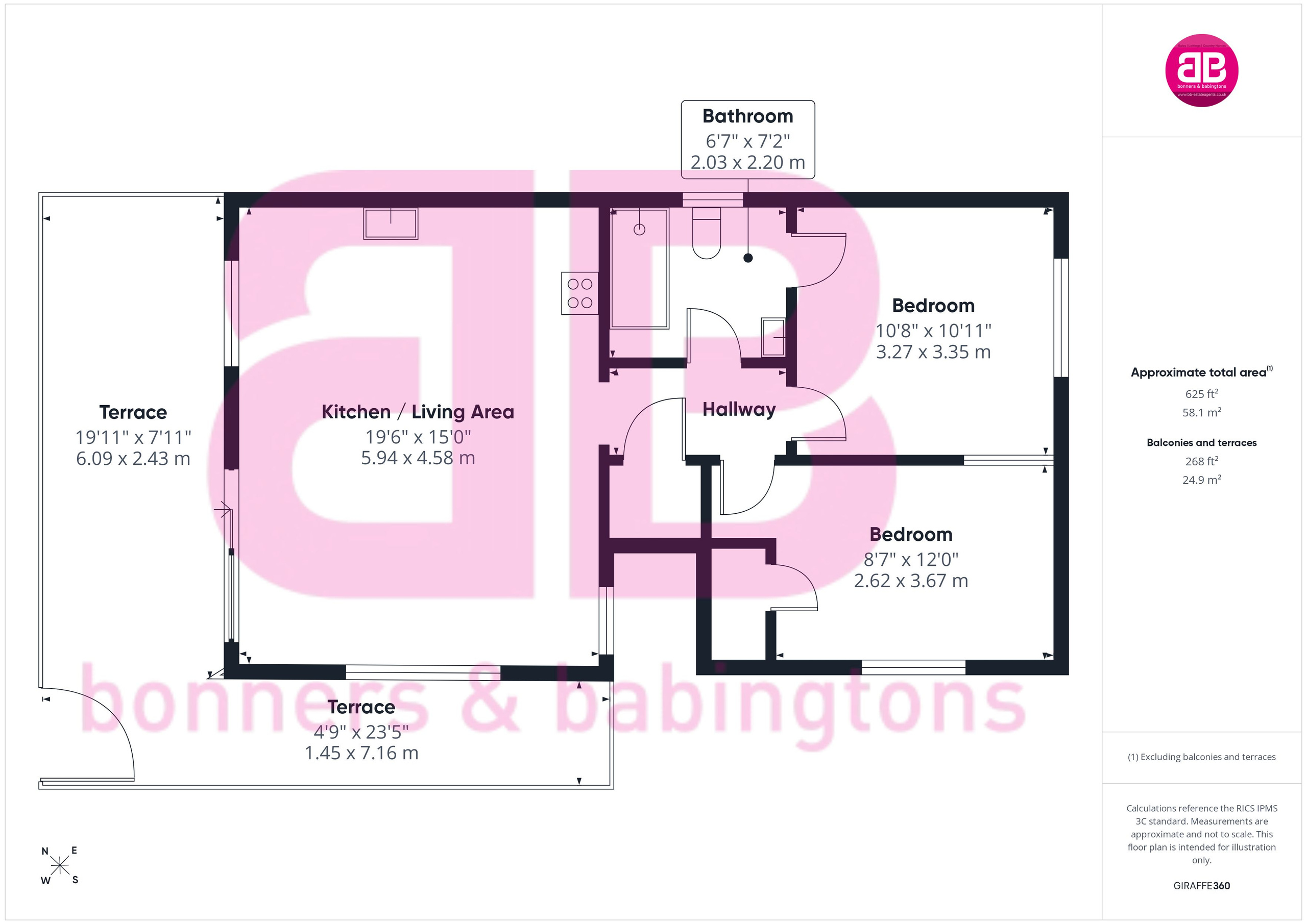 1 The Walled Garden, Marlow floorplan