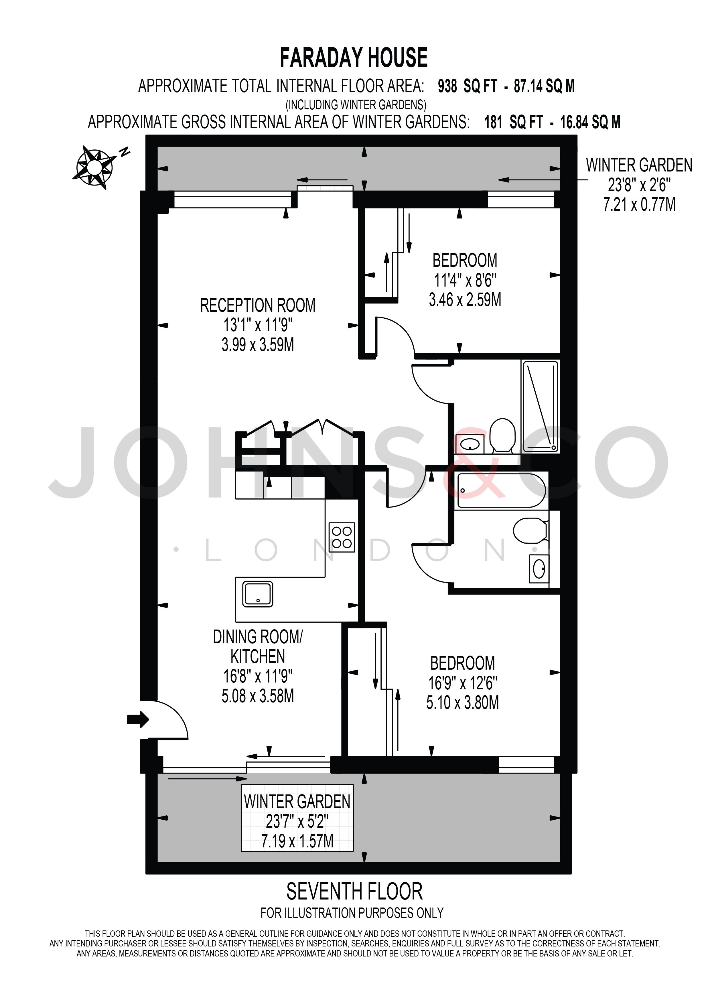 Apartment 109 Faraday House, Aurora Gardens, London floorplan