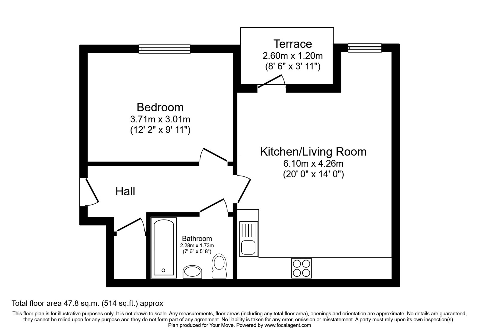 8 Pembury House,, Kilndown Close, Kent floorplan
