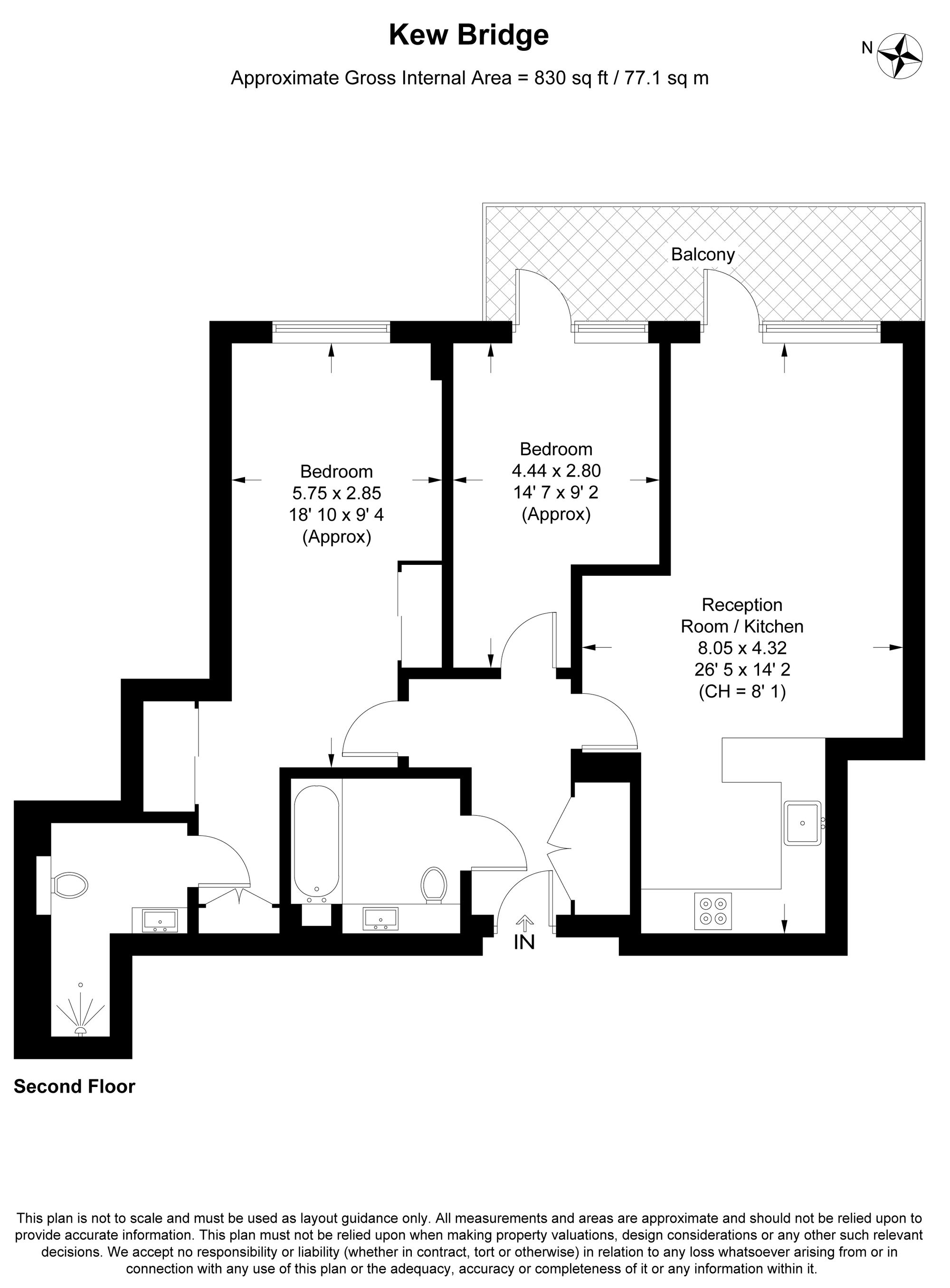 Apt 90, Quayside House, Brentford floorplan