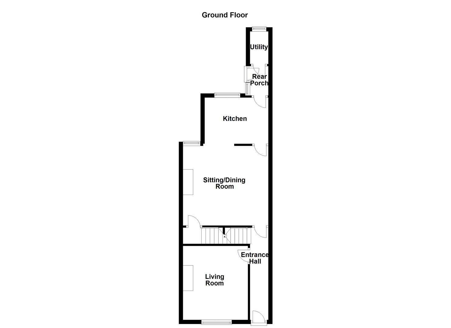Mill Lane, South Kirkby, Pontefract WF9, 2 bedroom terraced house for