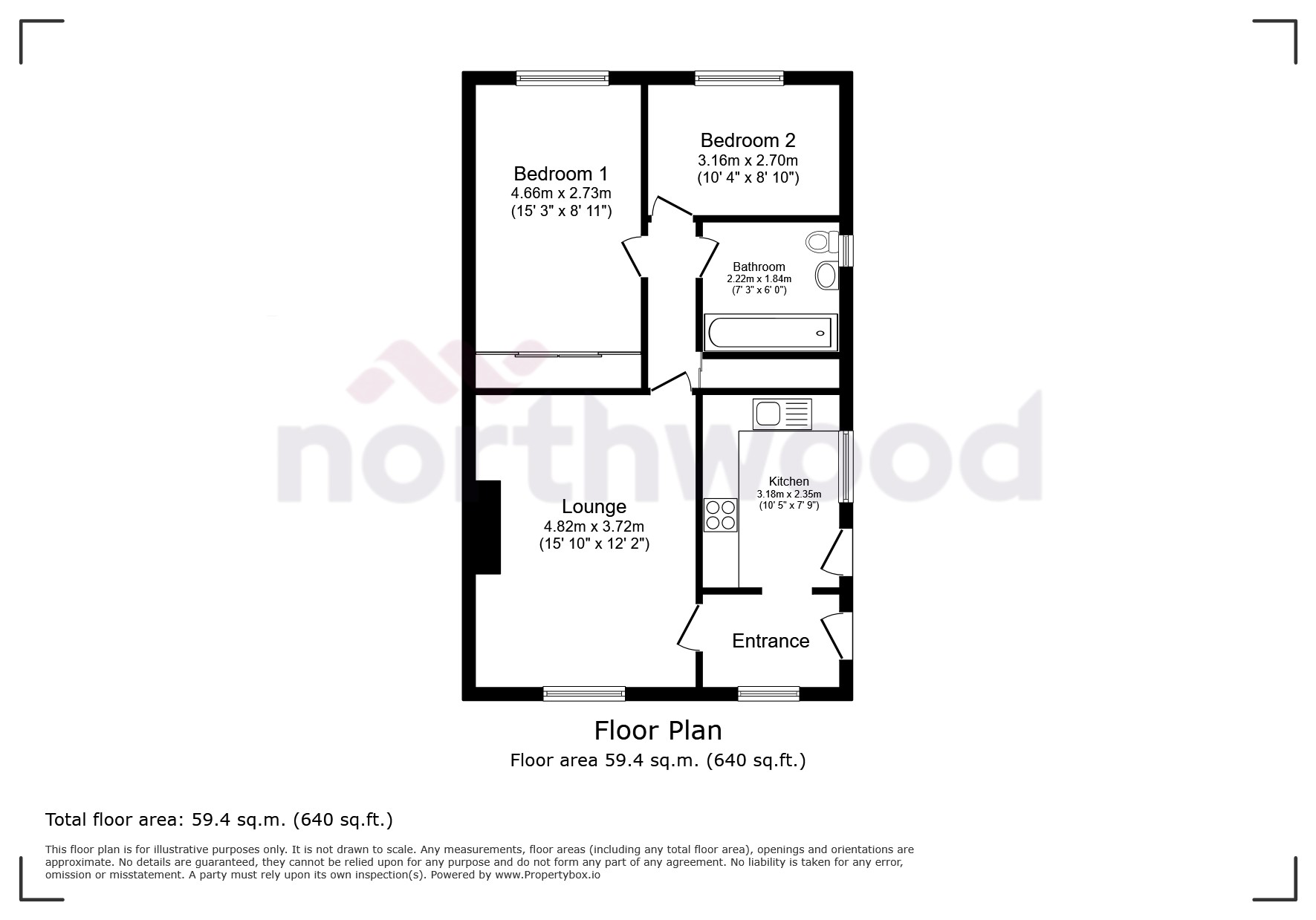 2, Woodnook Road, Wigan floorplan