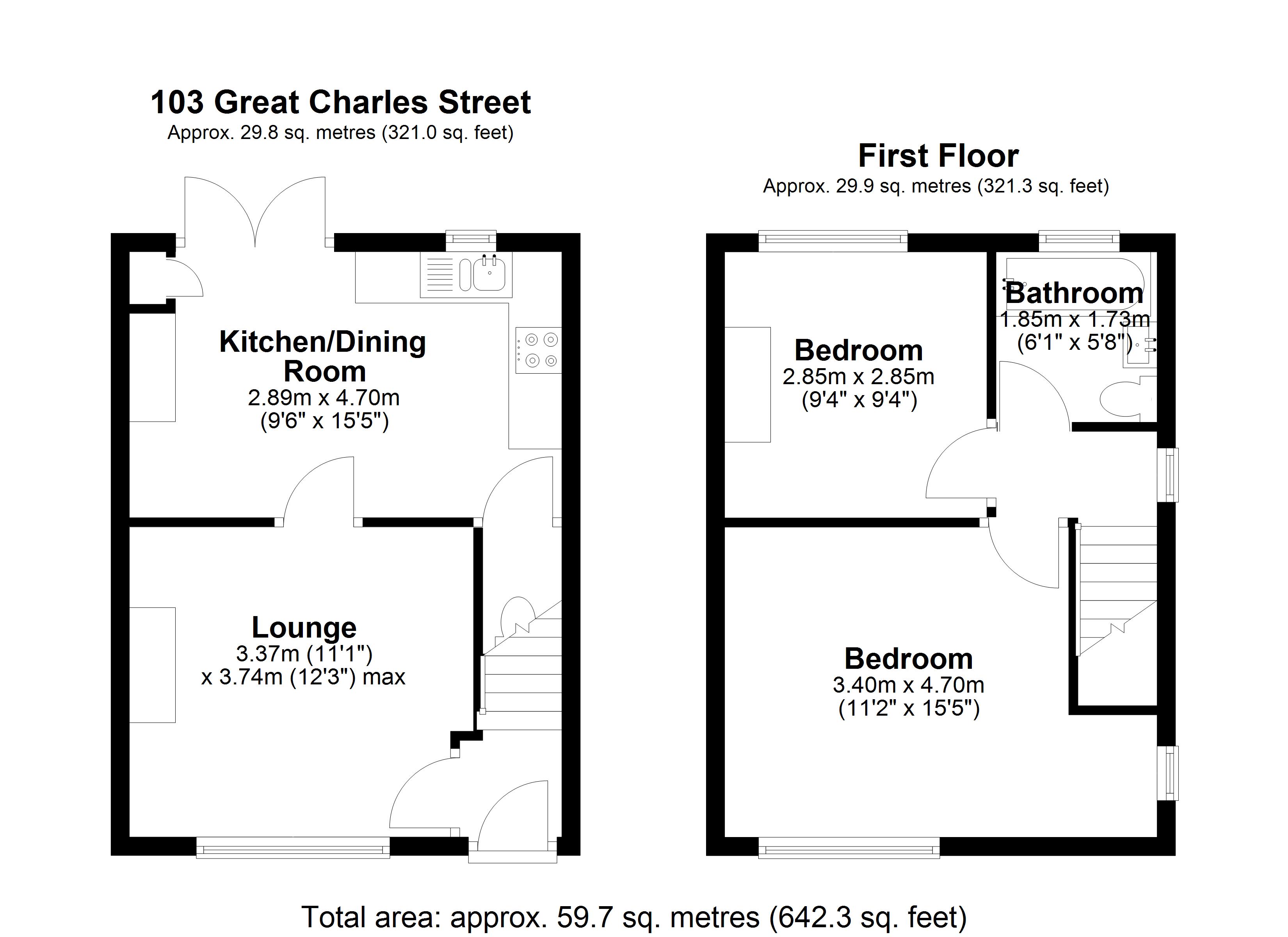 103, Great Charles Street, Walsall floorplan