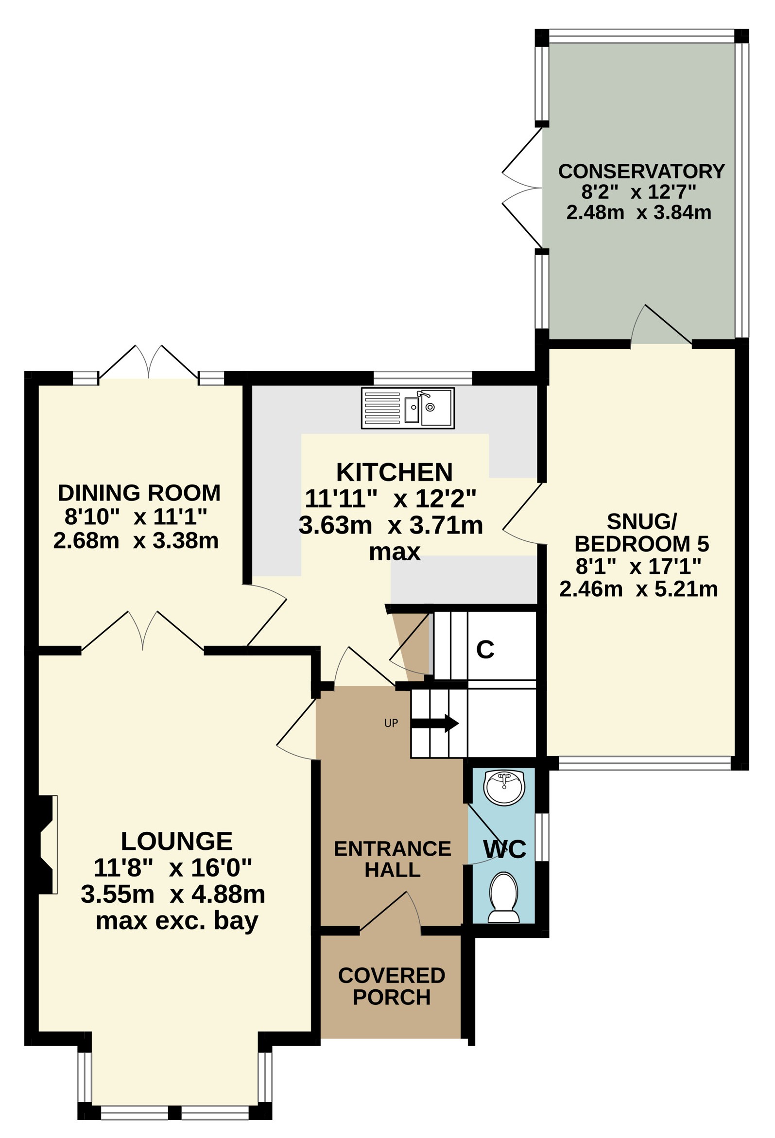 7, Goldfinch Close, Cornwall floorplan