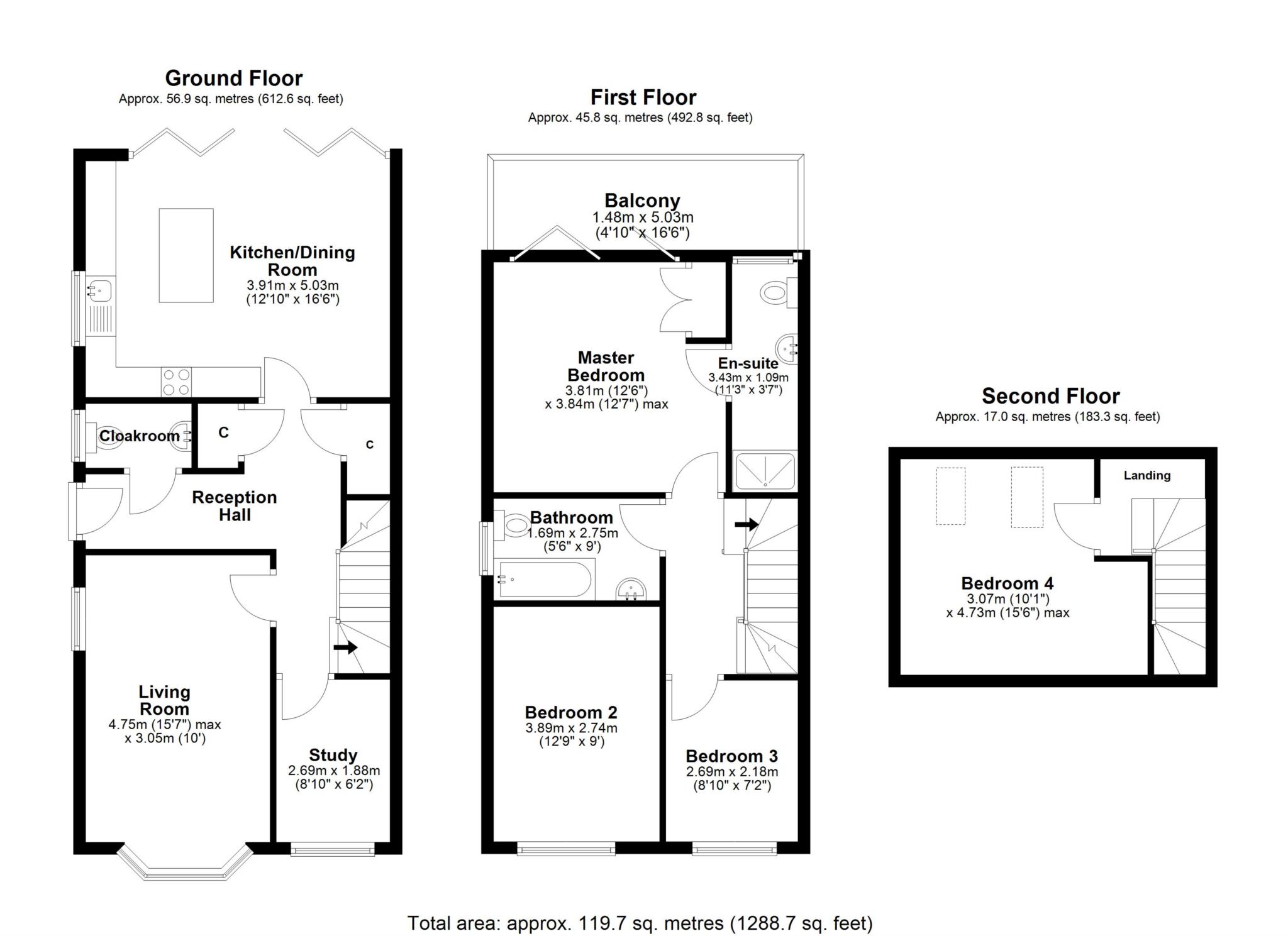 1, Hillview Close, Sonning Common floorplan