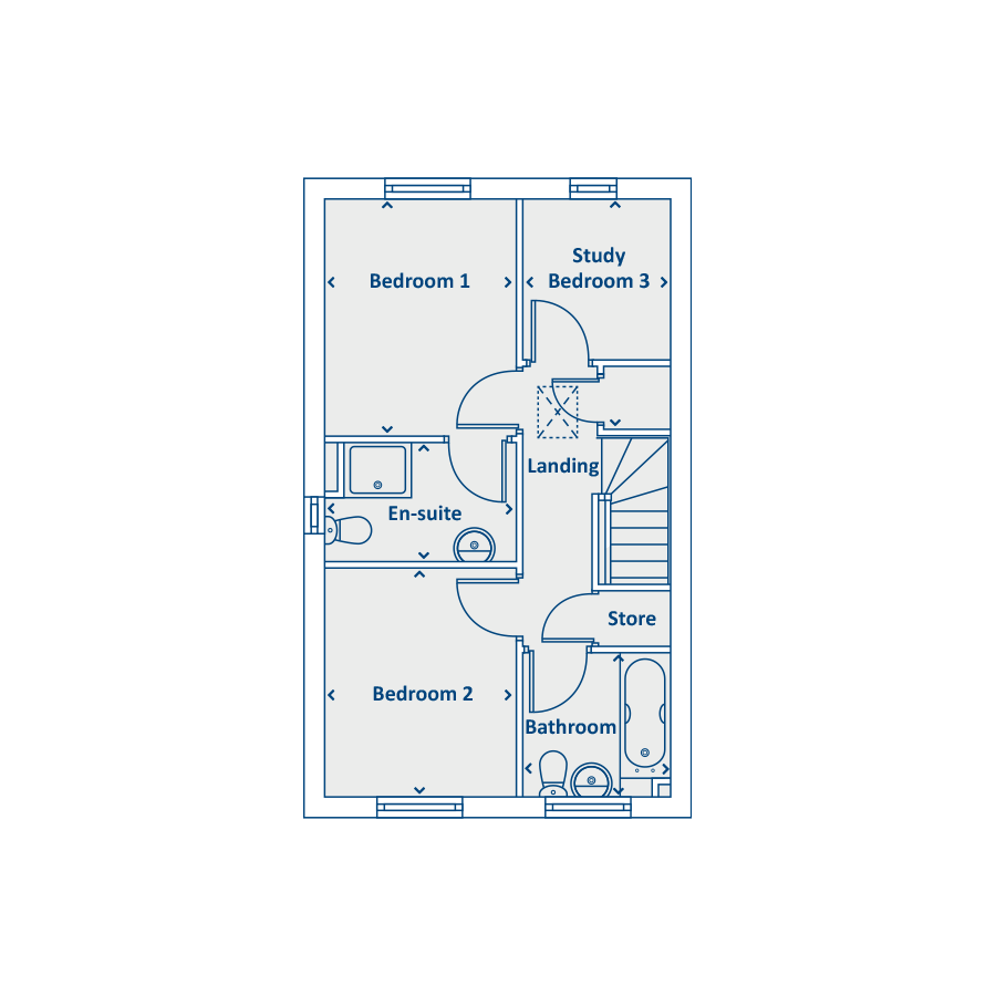 "Caddington" at Westway, Eastfield, Scarborough YO11, 3 bedroom