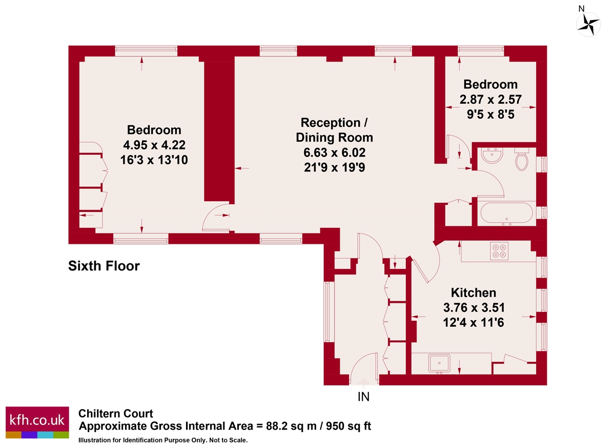 67 Chiltern Court,, Baker Street, London floorplan