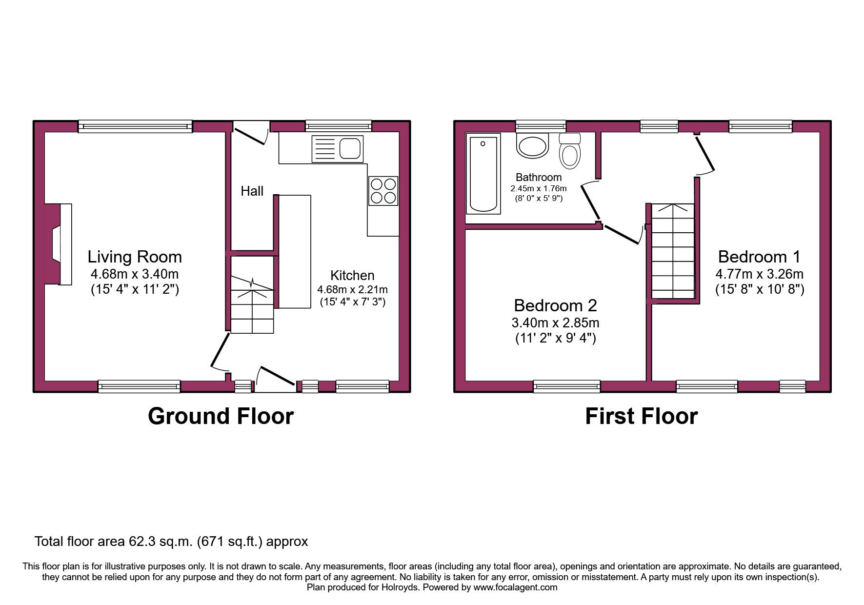 Manor Road, Cottingley, Bingley BD16, 2 bedroom terraced house for sale