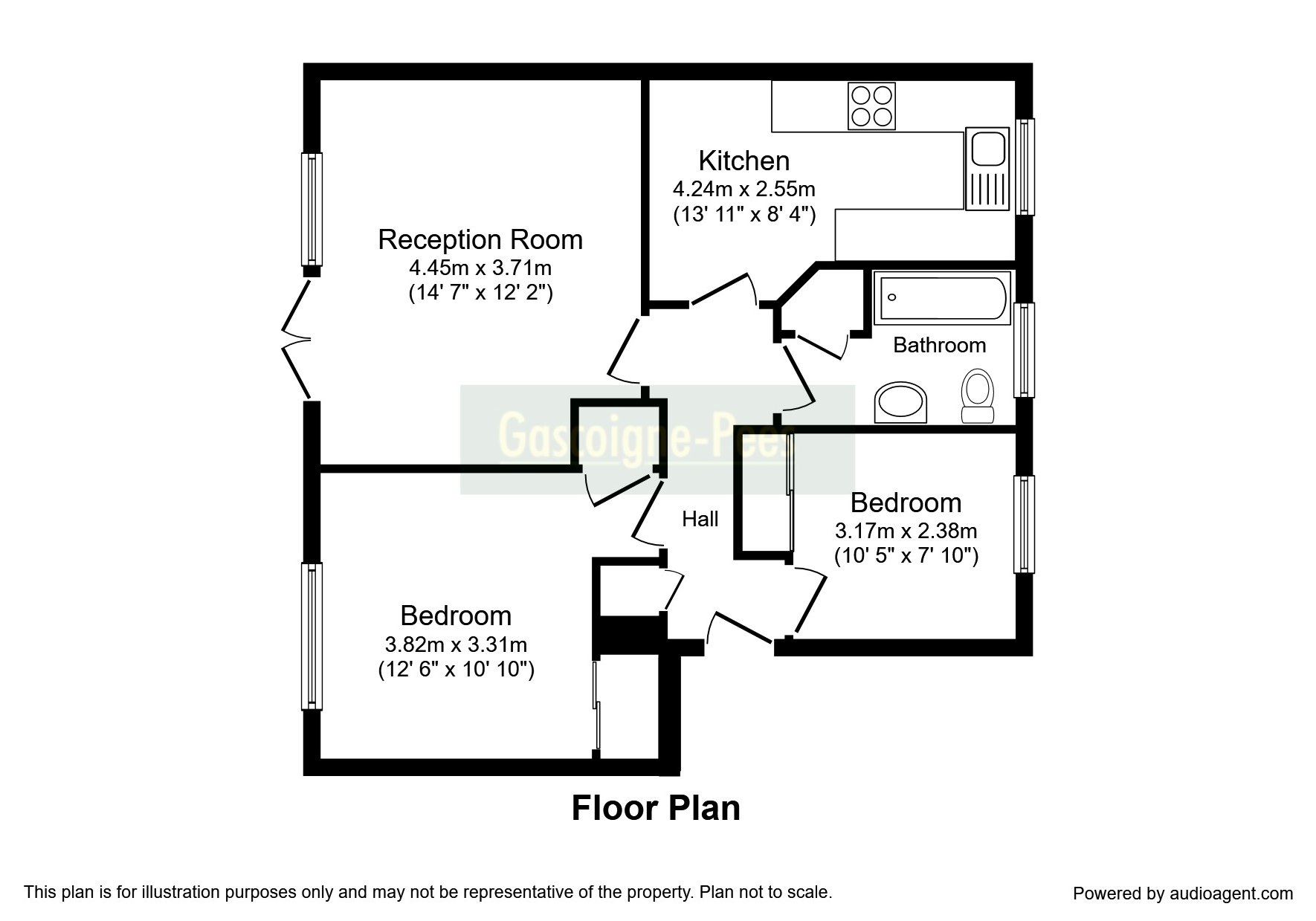 2 Bedrooms Flat to rent in Culworth House, Guildford GU1