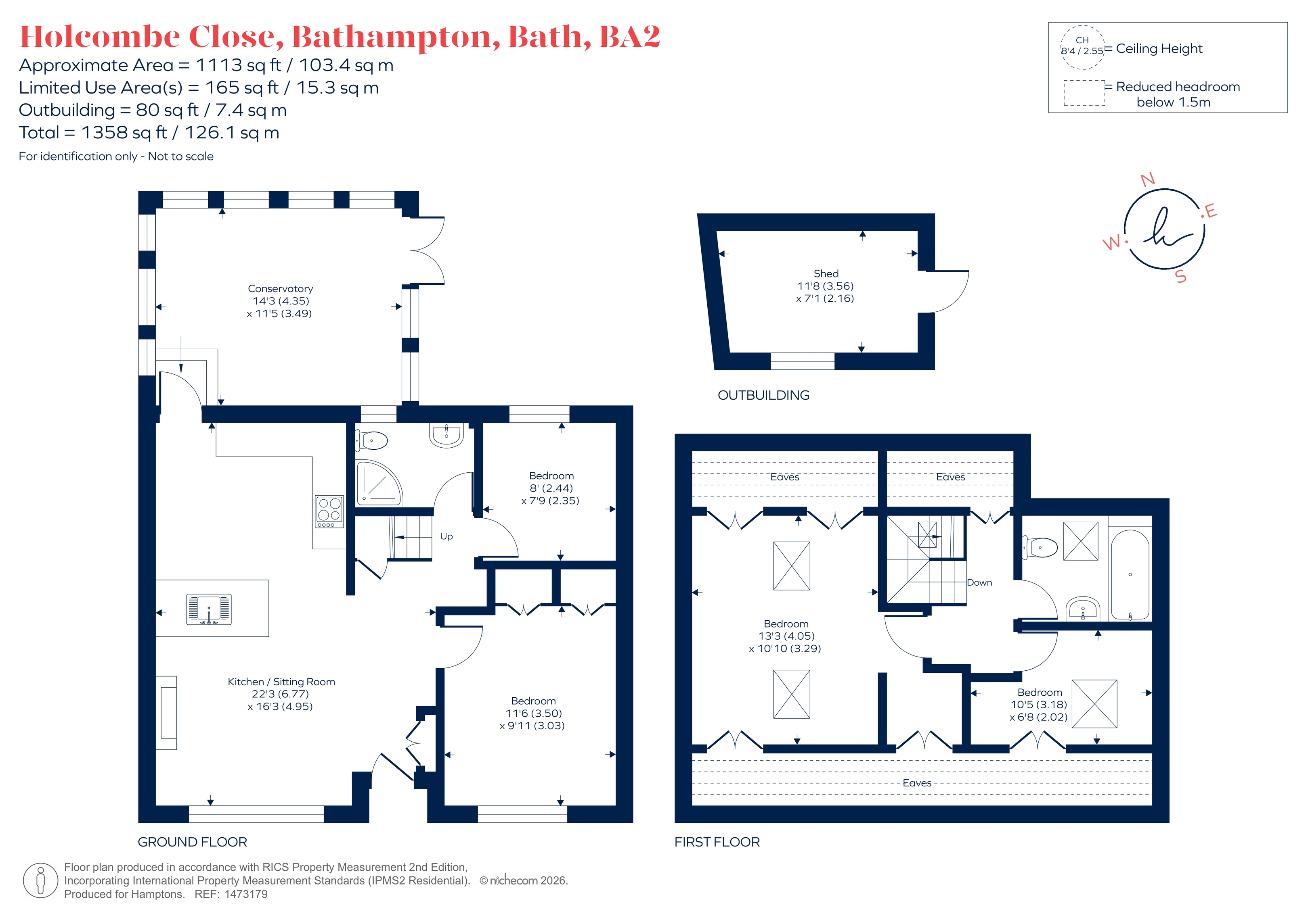 83, Holcombe Close, Bath floorplan