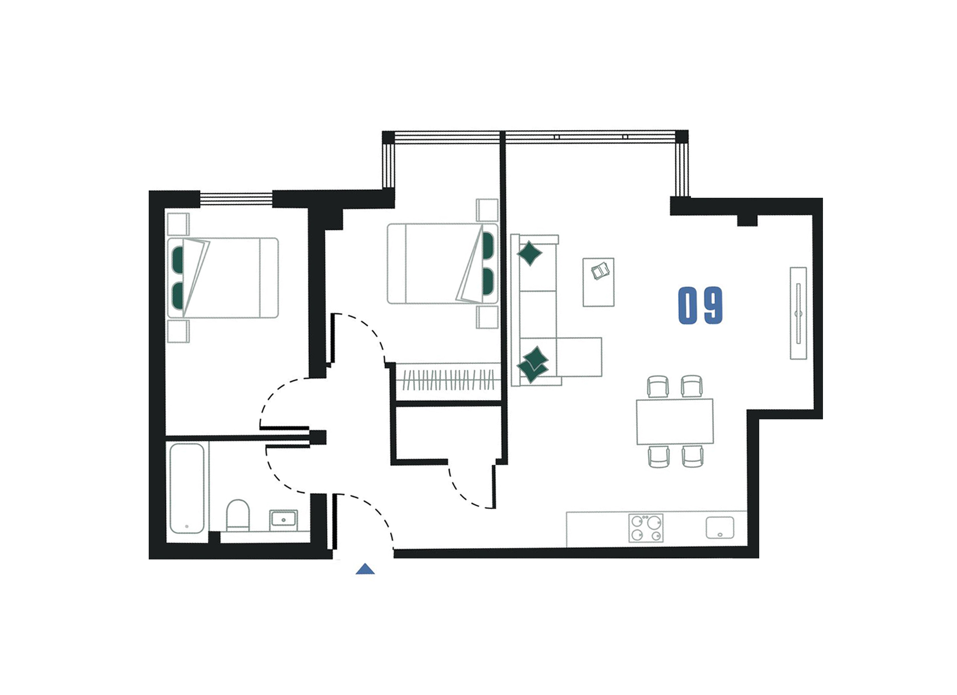 Roebuck Close, Bancroft Road, Reigate RH2, 2 bedroom flat for sale