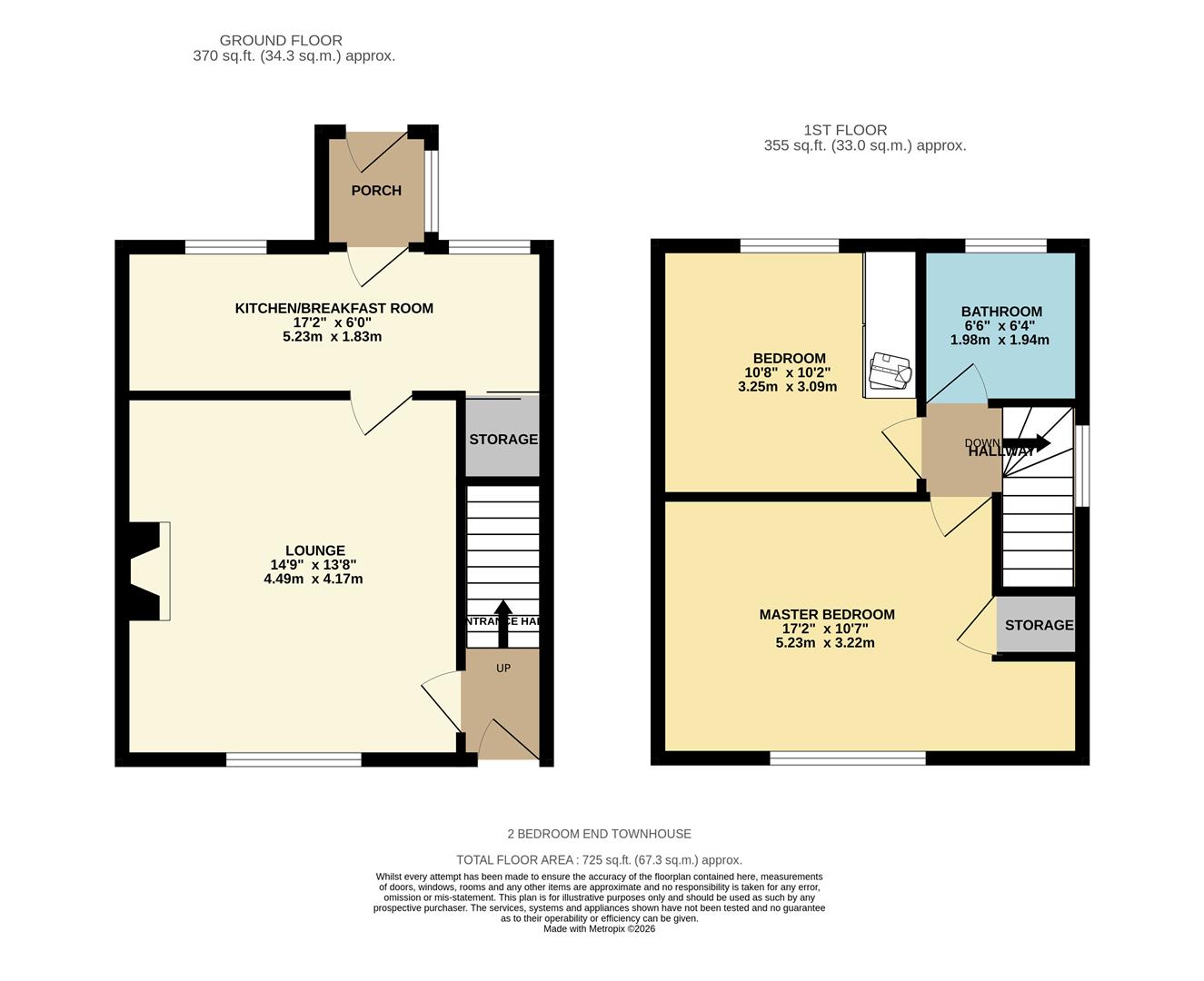 2, Staups Lane, Halifax floorplan