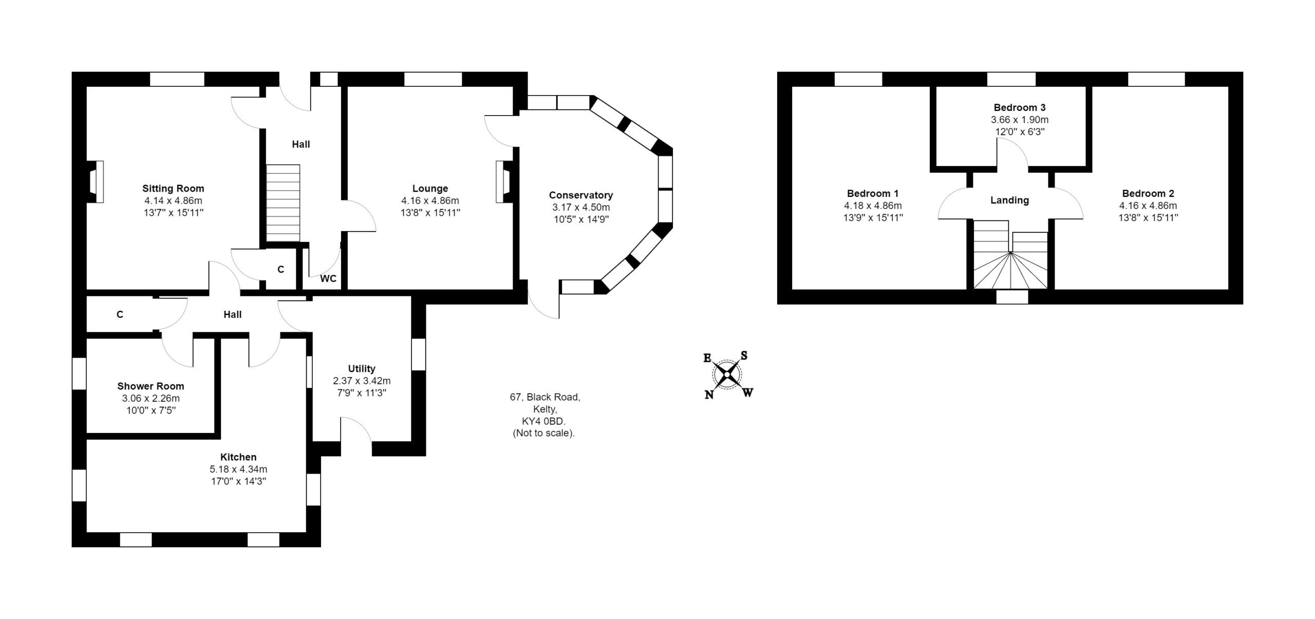 Gowanbank, 67, Black Road, Kelty, 0Bd. KY4, 3 bedroom detached house