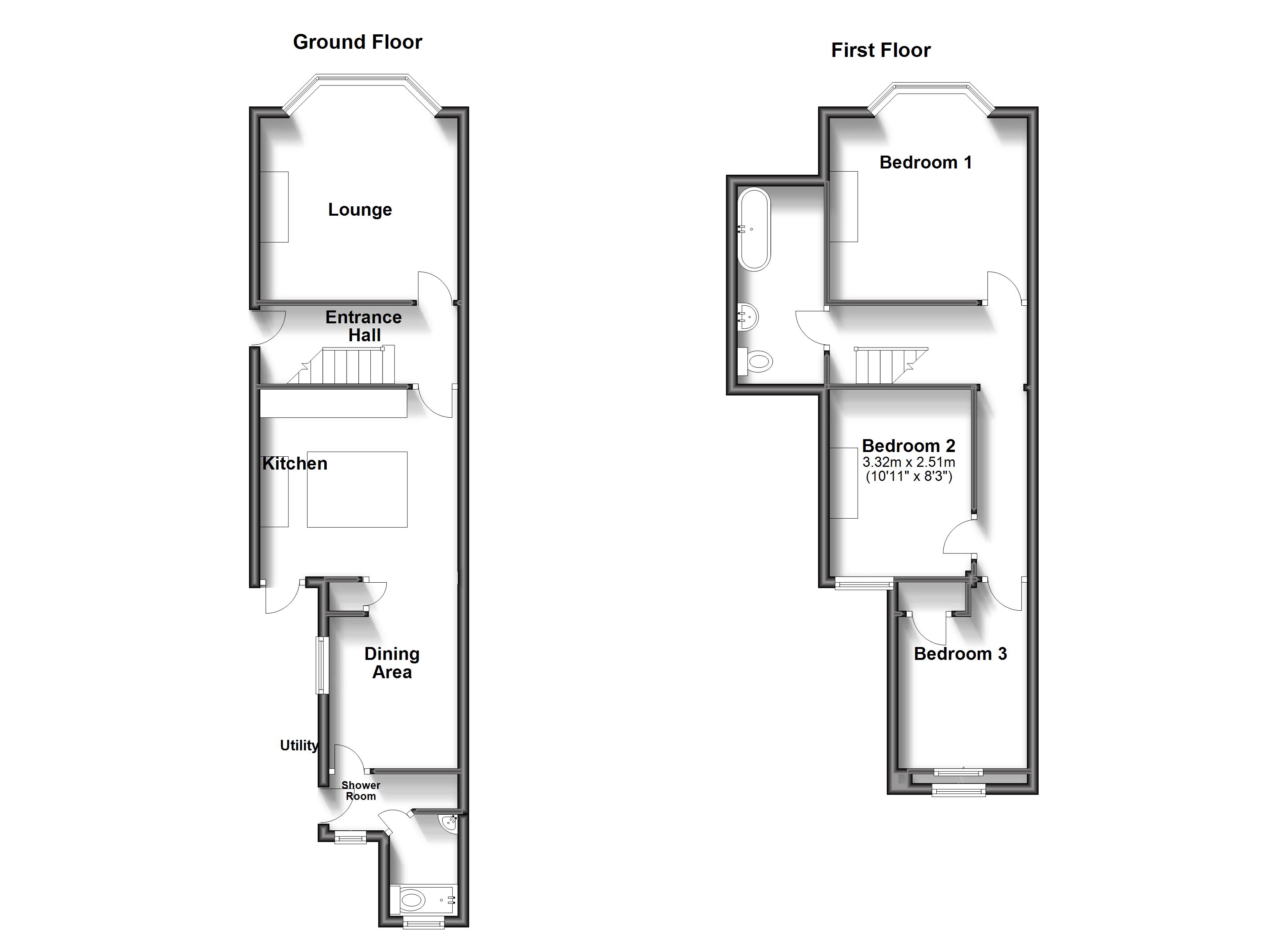 Bellevue Road, Cowes PO31, 3 bedroom semidetached house to rent