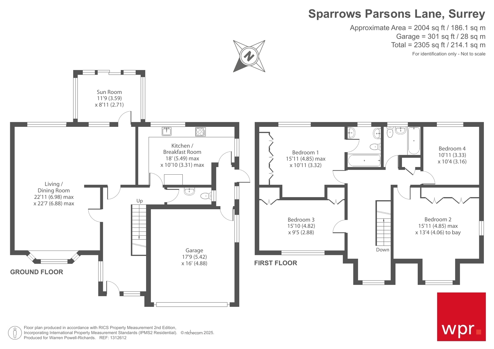 Sparrows,, Parsons Lane, Surrey floorplan