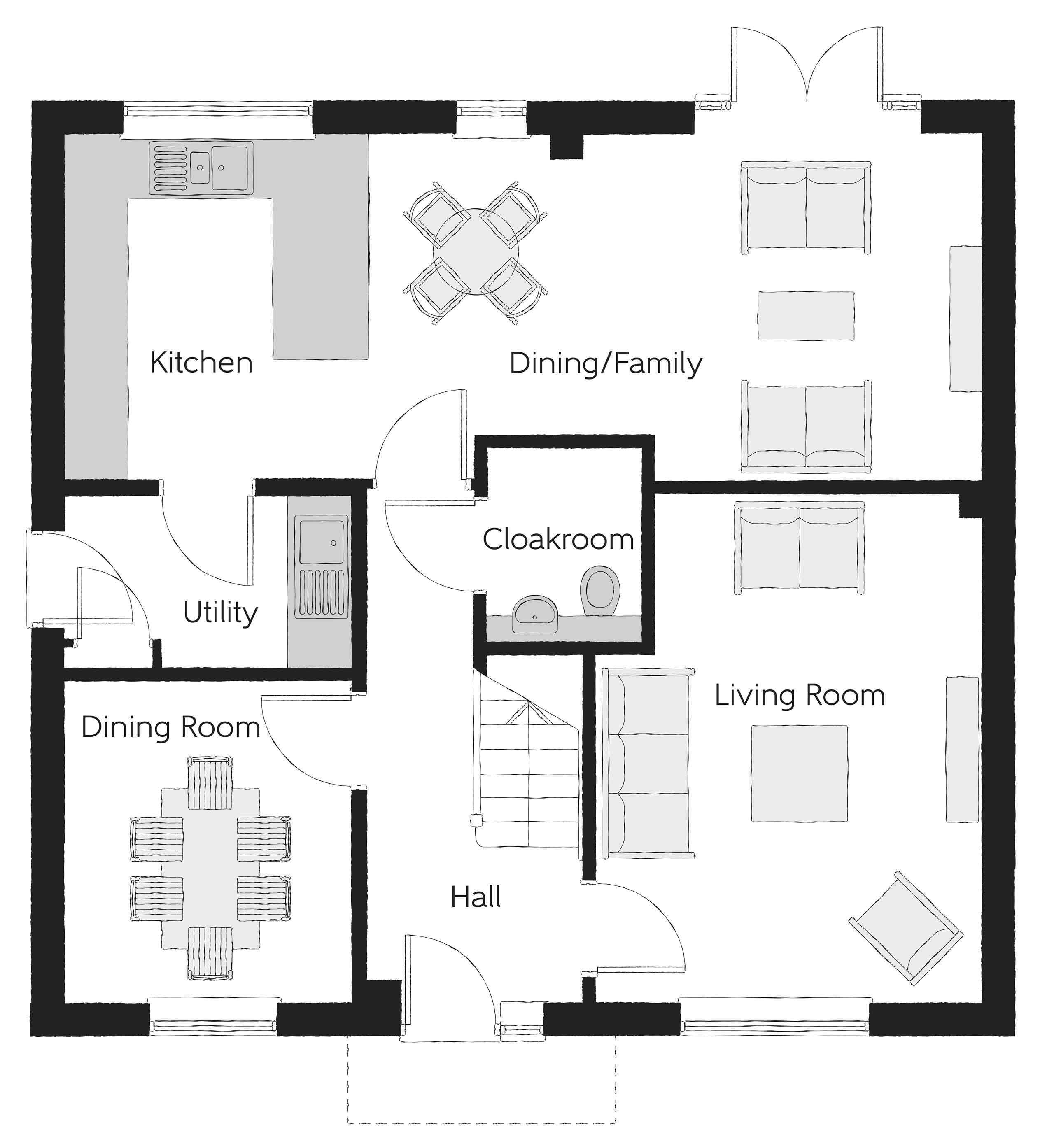 5, Off Lincoln, Buckingham floorplan