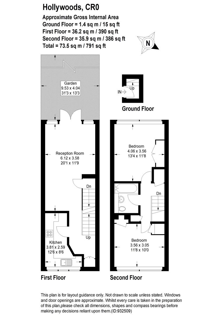 Hollywoods, Courtwood Lane, Forestdale, Croydon CR0, 2 bedroom terraced