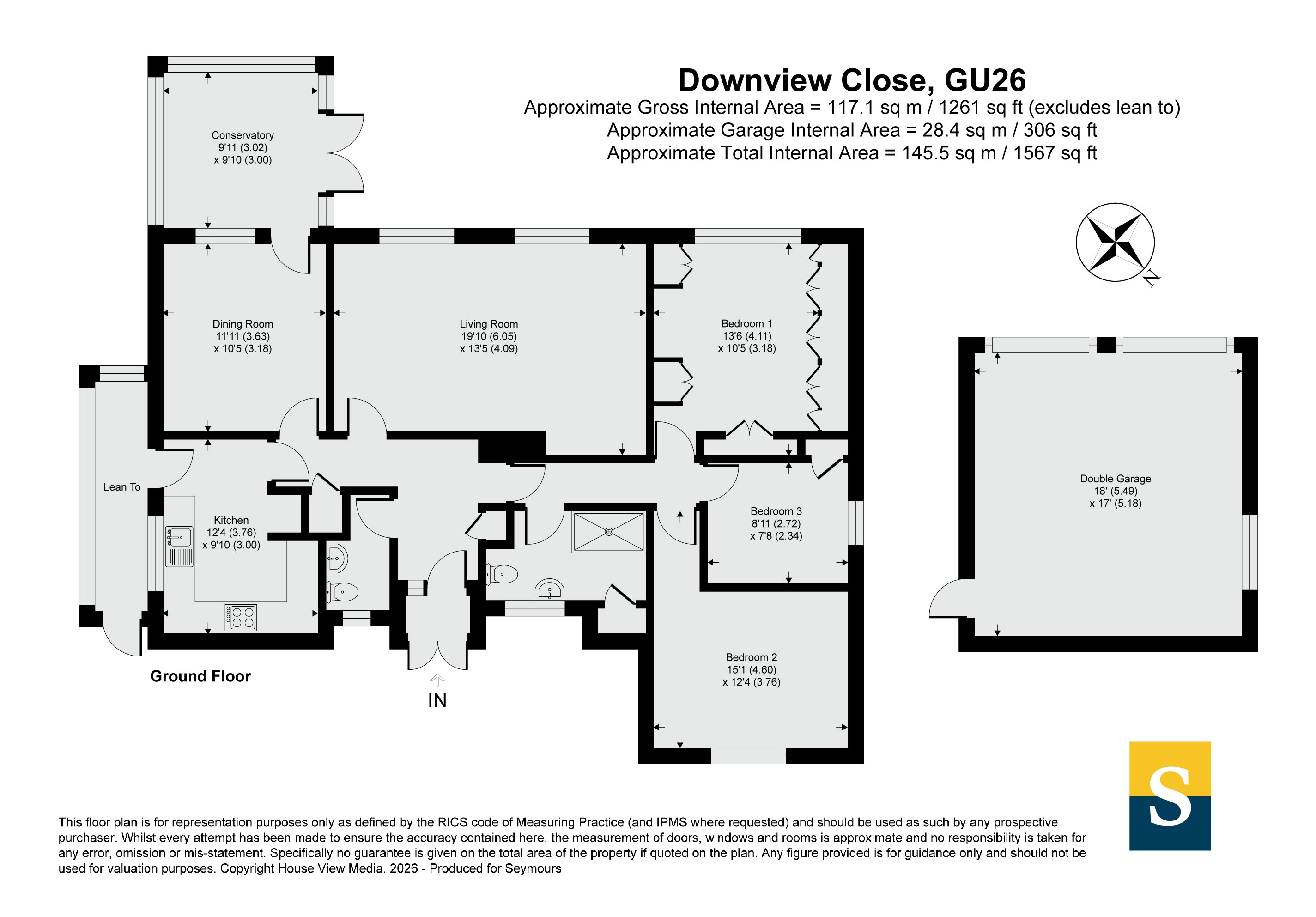 3, Downview Close, Surrey floorplan