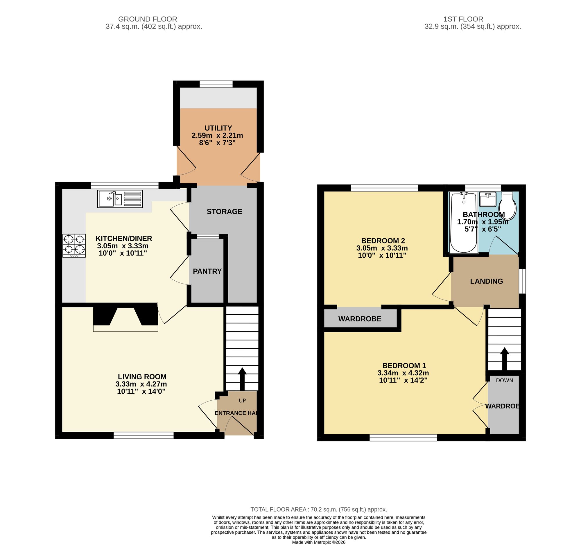 46 Cemetery Road, Chesterfield floorplan