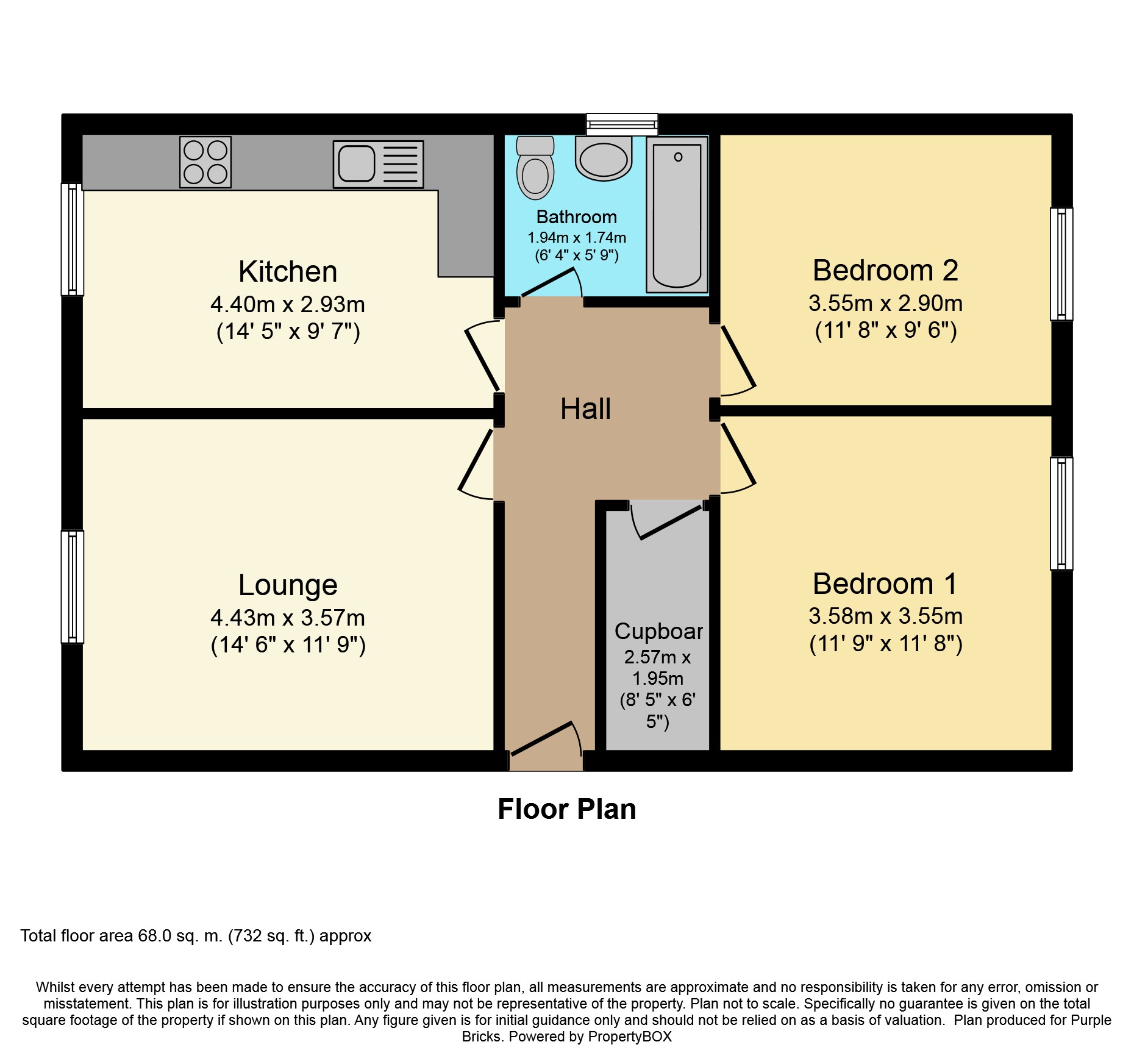 2 Bedrooms Flat for sale in Burnblea Gardens, Hamilton ML3