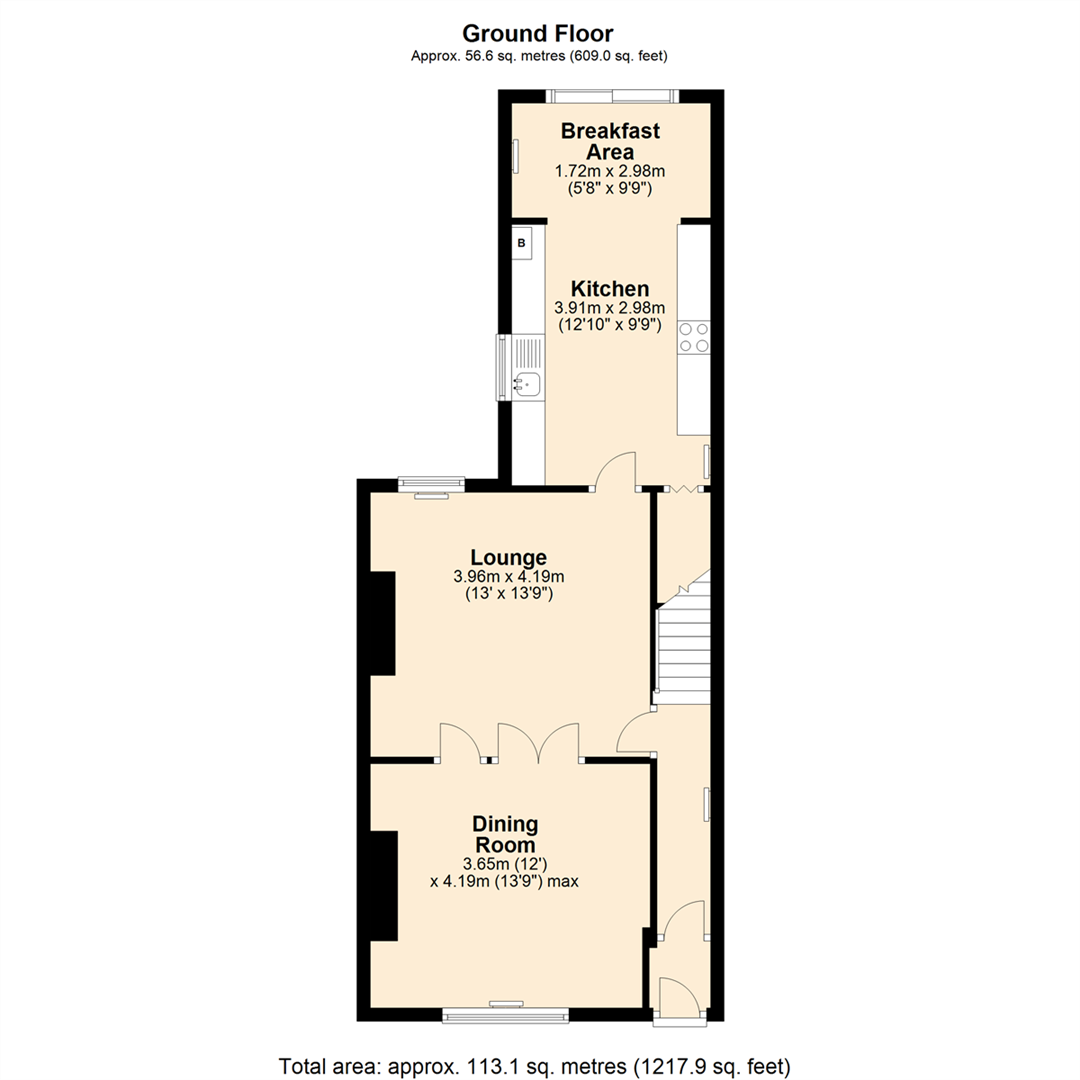 3 Bedrooms Terraced house for sale in Chesterfield Road South, Mansfield NG19