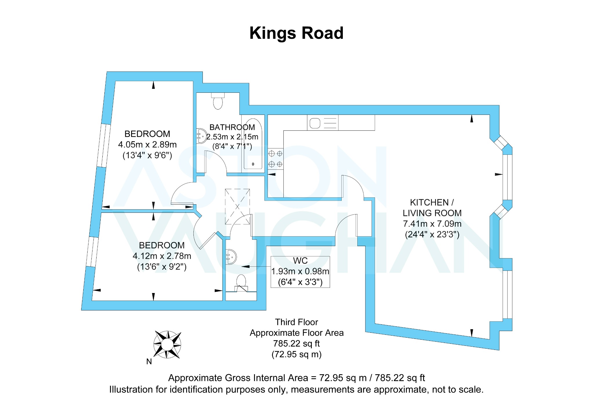Flat 3, 8-9 Kings Road, East Sussex floorplan