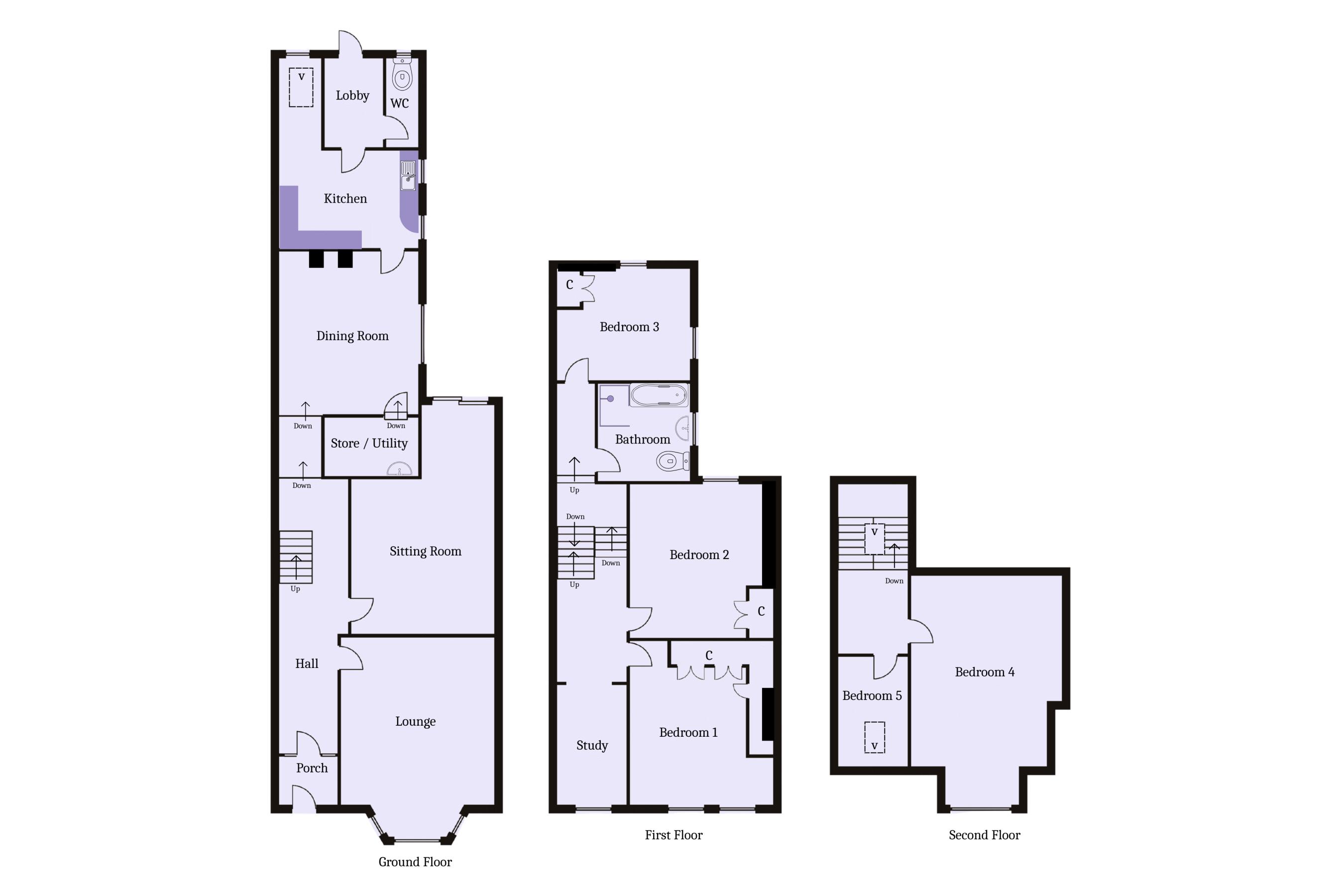 52, Westbourne Road, Penarth floorplan