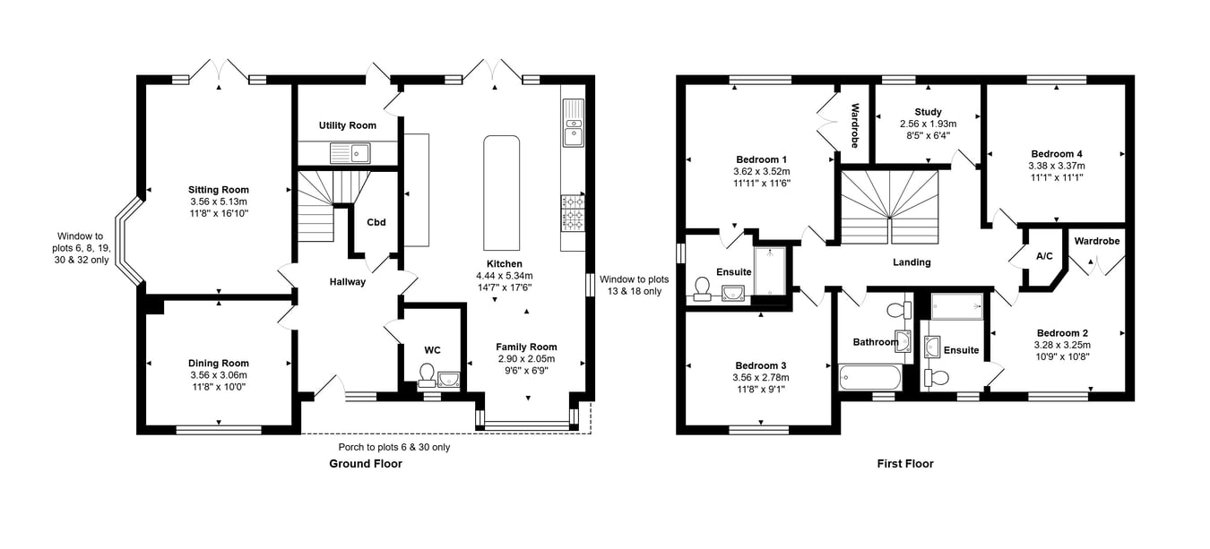Plot 18 The Walnut, Oakwood Park, Whitworth Way, Wimborne floorplan
