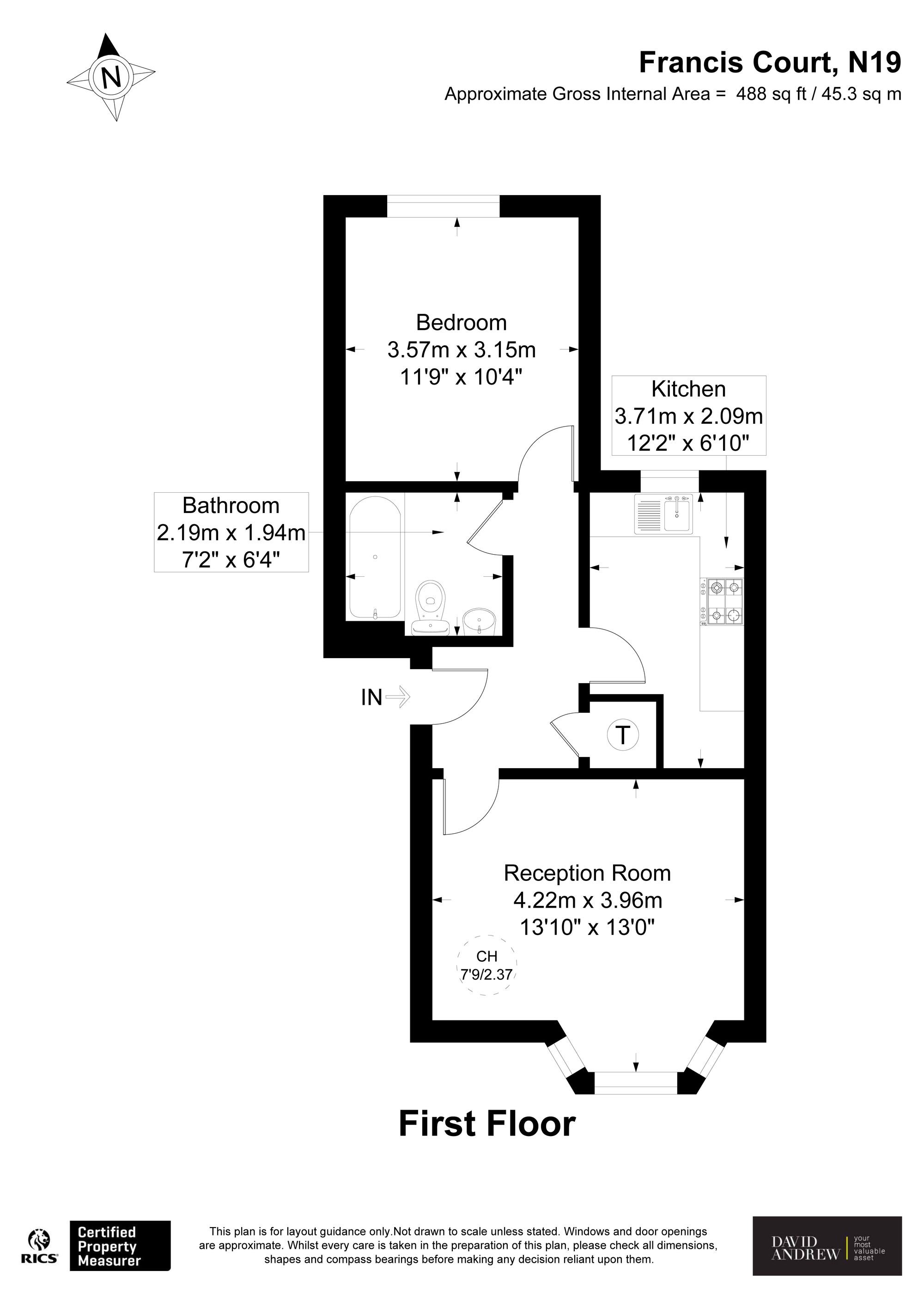 Flat 5, 7 Grenville Road, London floorplan