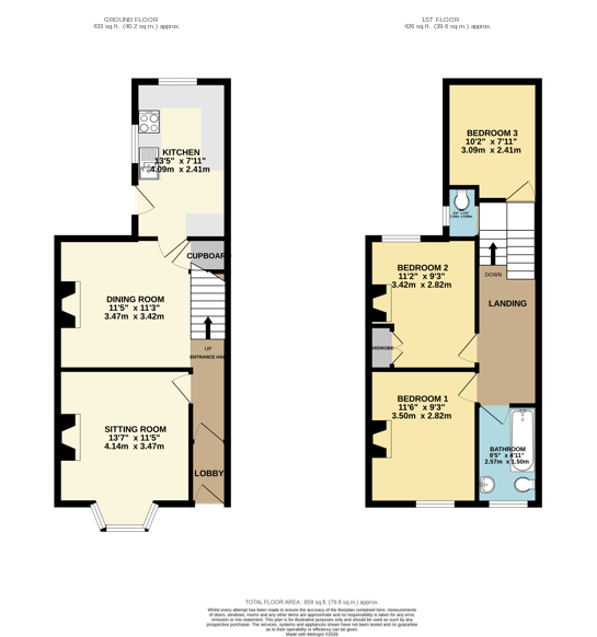 35 Ryll Grove, Exmouth floorplan