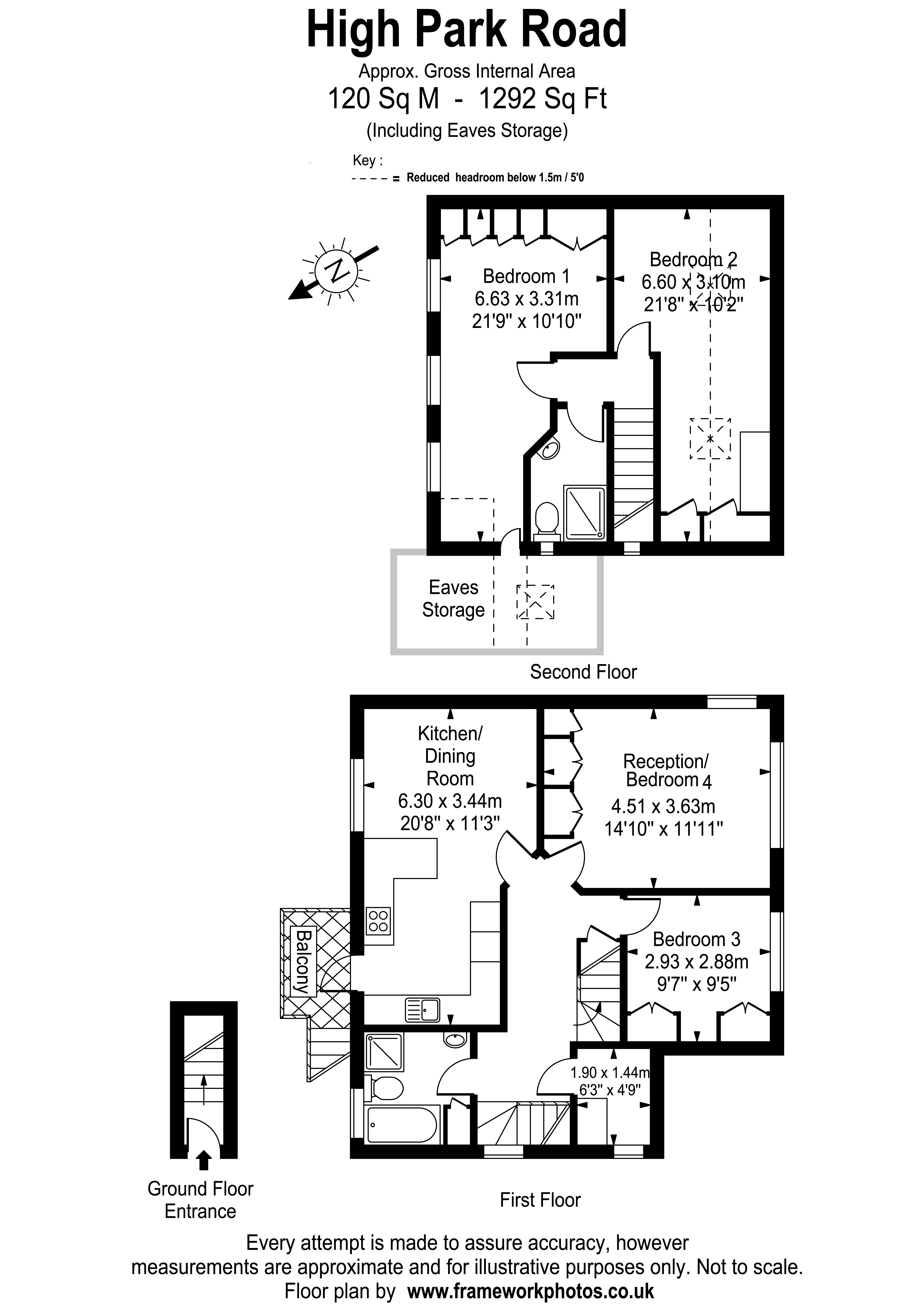 28, High Park Road, Surrey floorplan