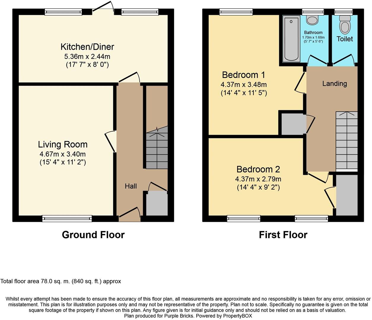 30, Welton Gardens, Nottingham floorplan