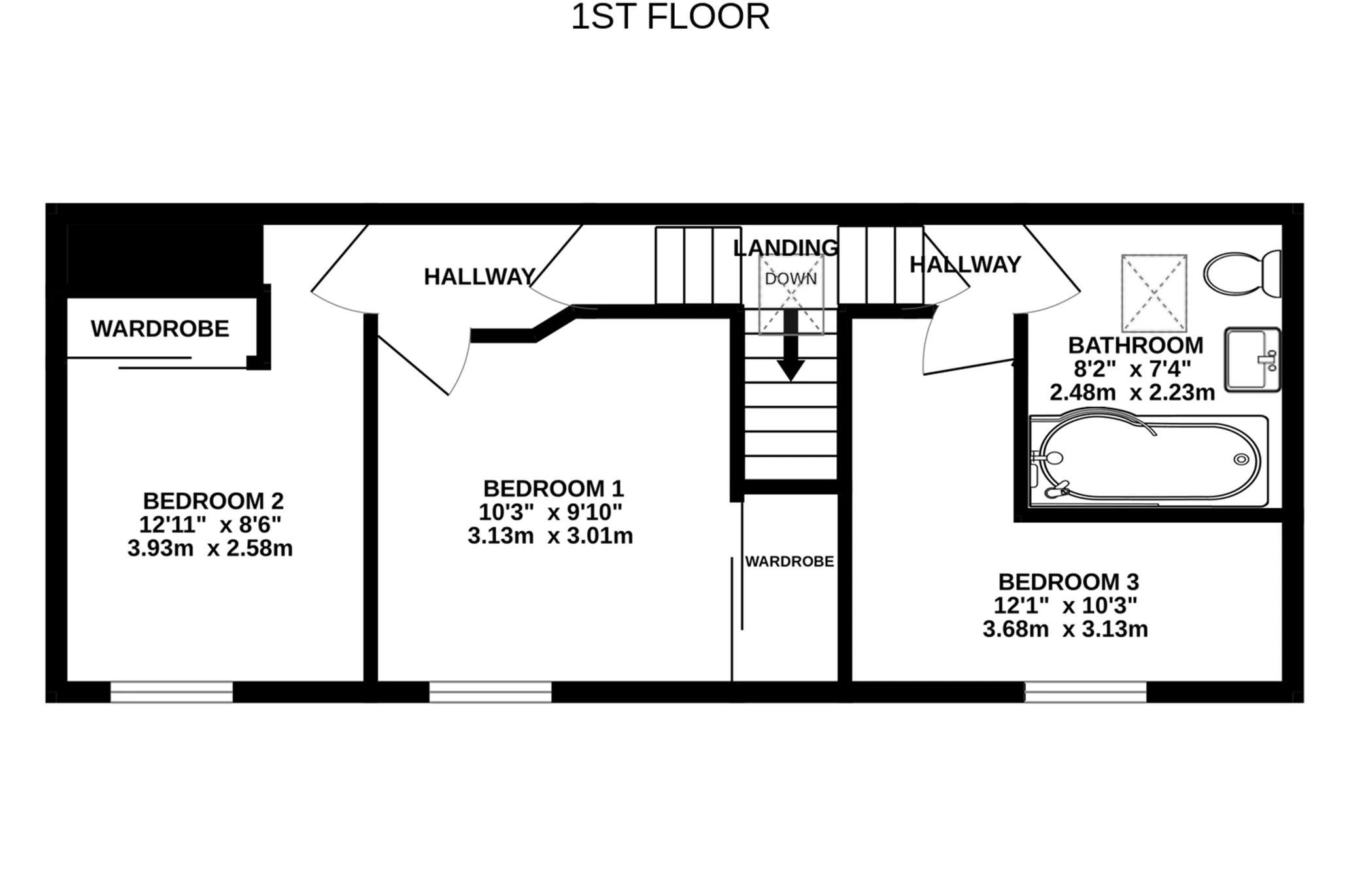 1, Queens Road, Onchan floorplan