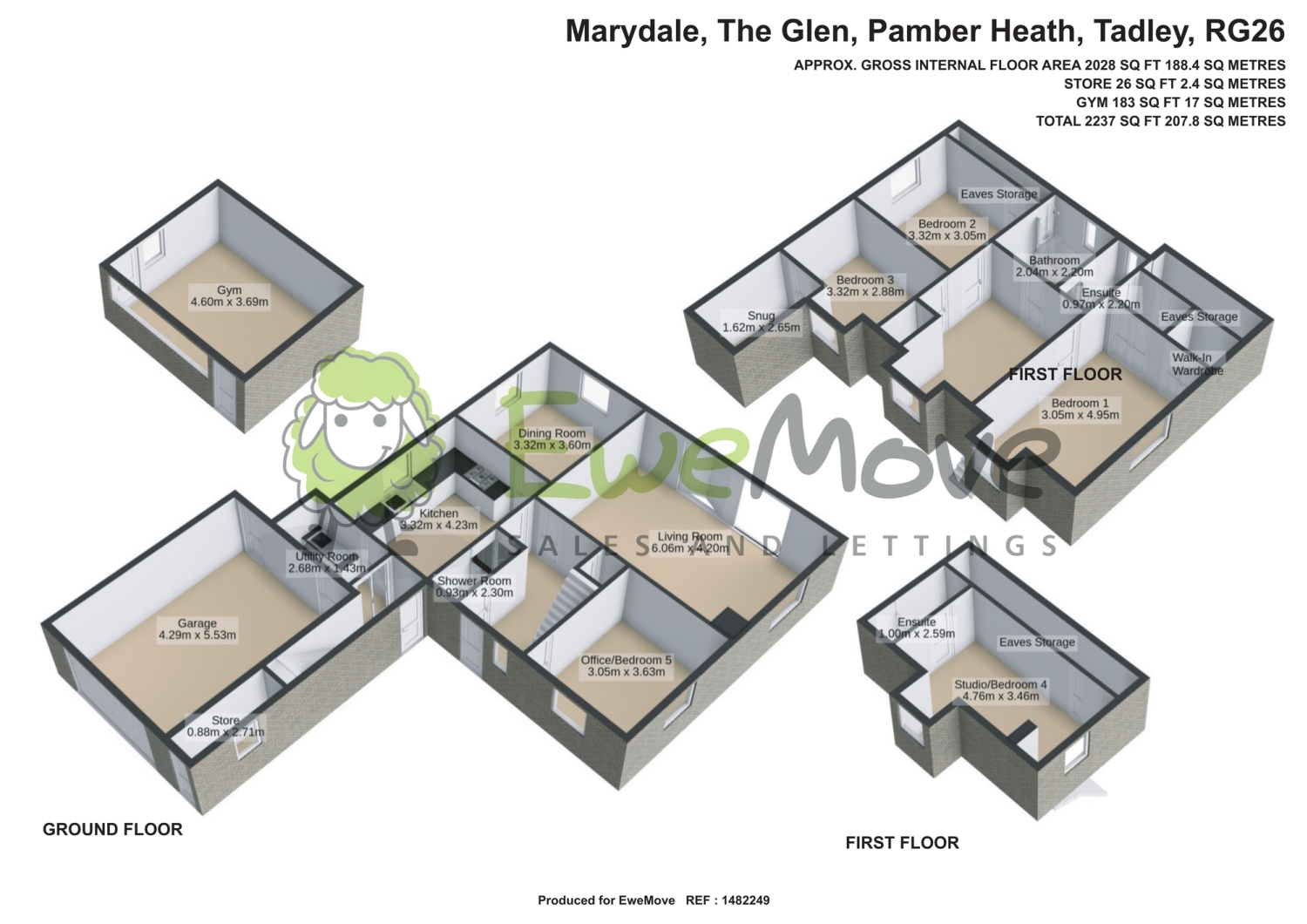 Marydale, The Glen, Tadley floorplan
