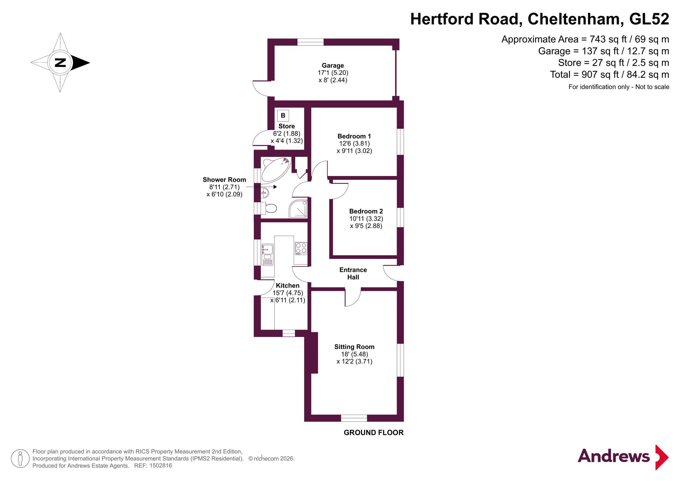 8, Hertford Road, Cheltenham floorplan