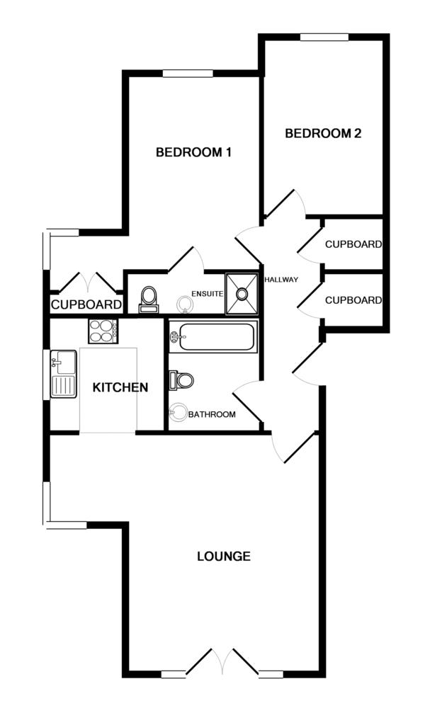 2 Bedrooms Flat to rent in Three Bridges Road, Crawley RH10