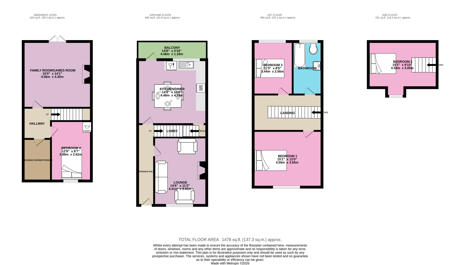 7, Lynton Terrace, Cleckheaton floorplan