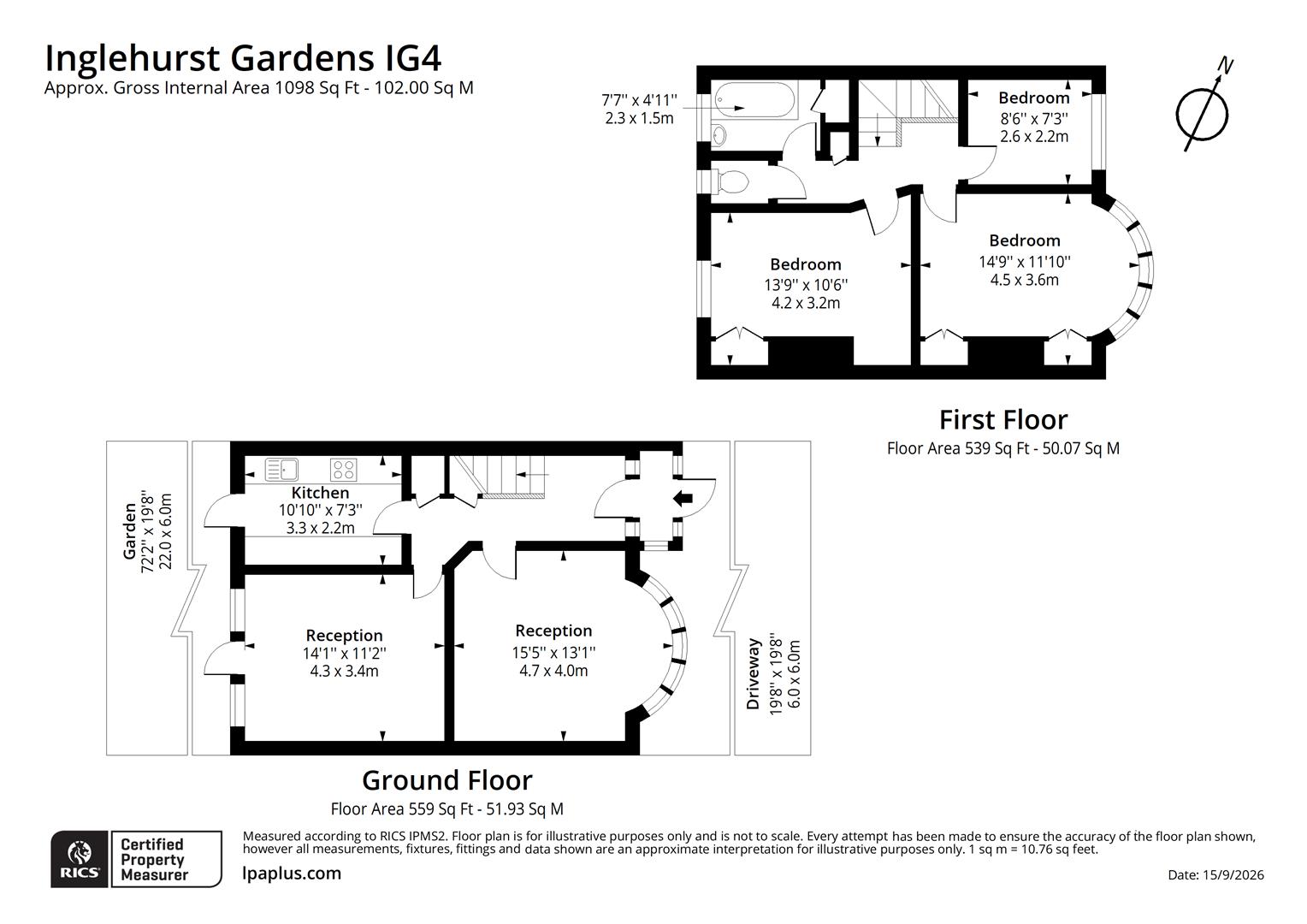 101, Inglehurst Gardens, Ilford floorplan
