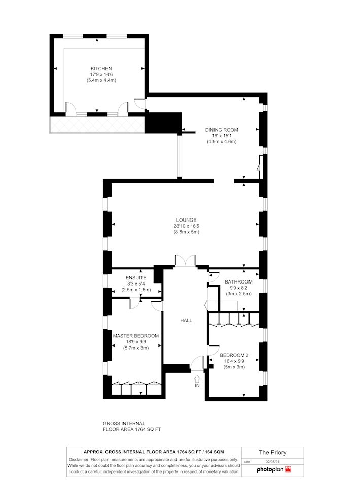 The Priory, Priory Road, Abbotskerswell, Devon TQ12, 2 bedroom flat for