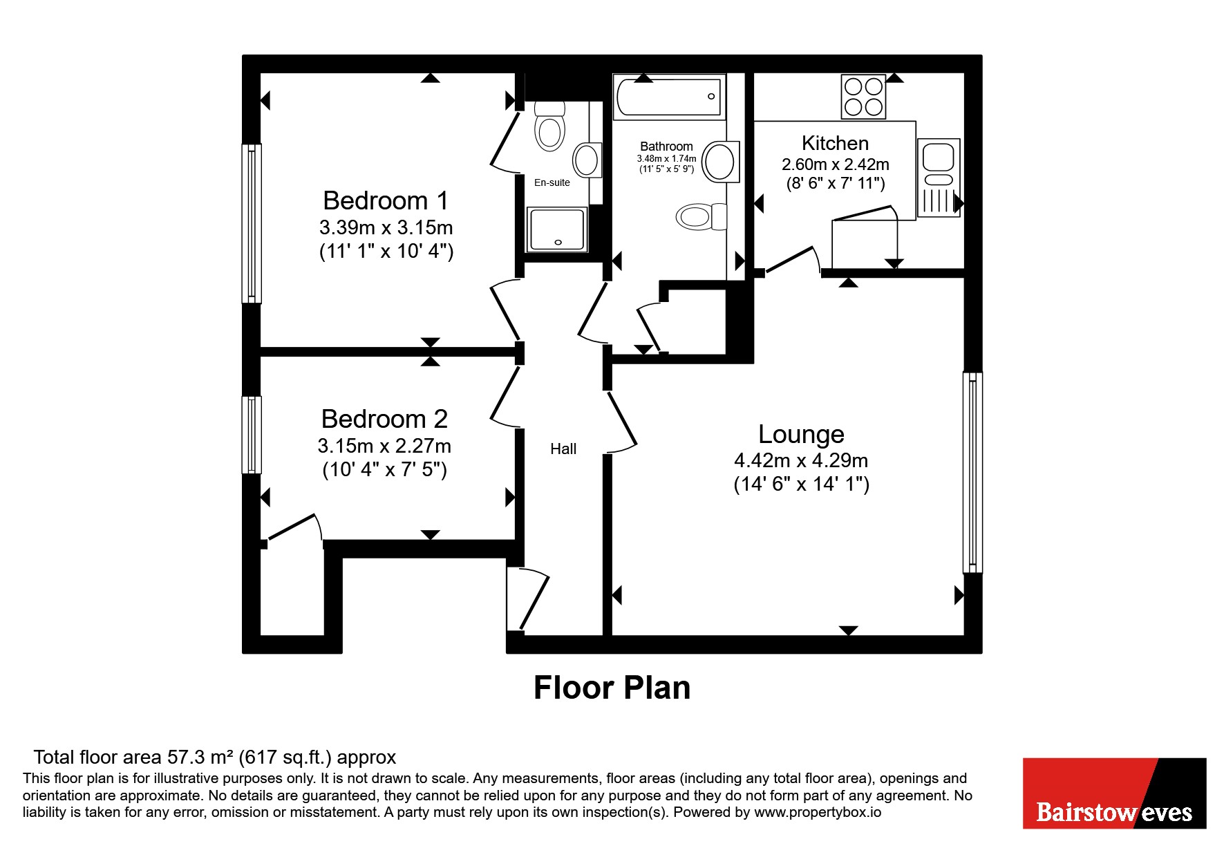 Flat 60, Scotney Gardens,, St. Peters Street, Kent floorplan