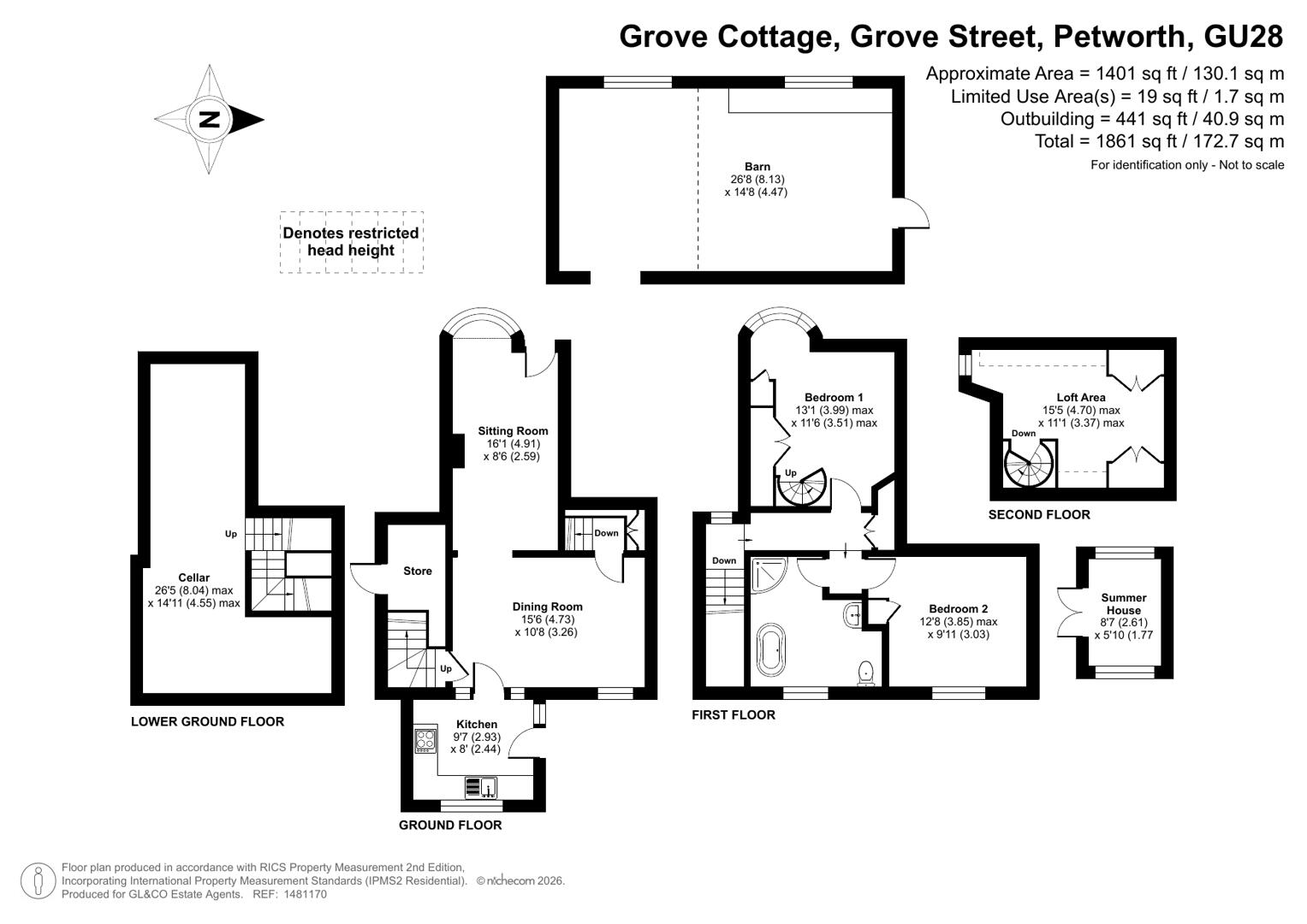 Grove Cottage, Grove Street, Petworth floorplan